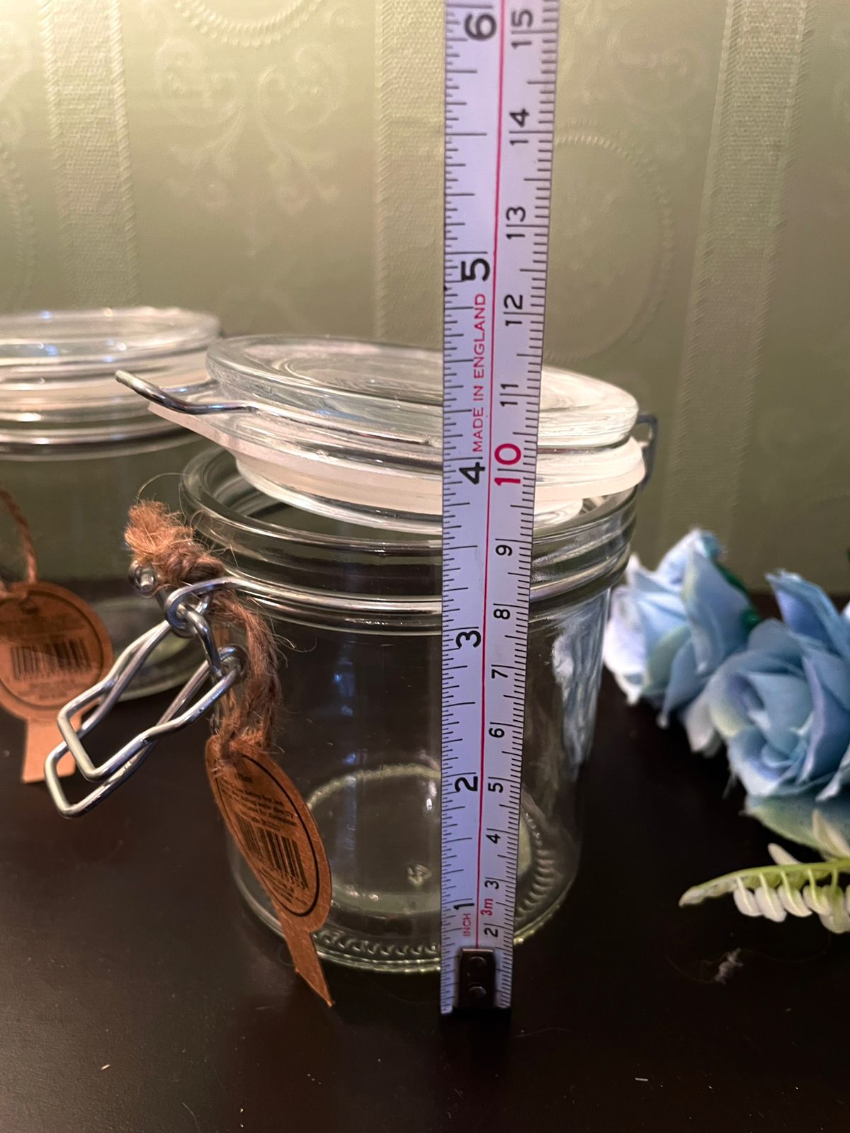 Glass Clip Top Storage Jars Set of 2 – 4 Inch