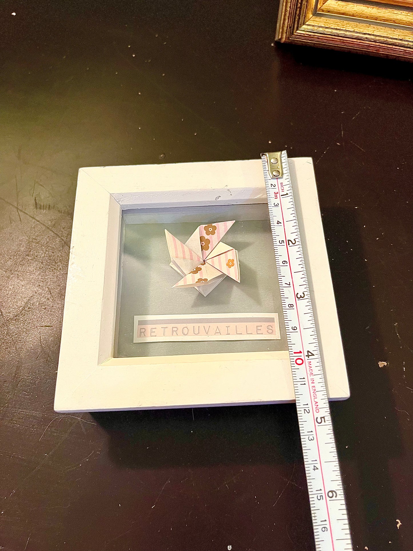 Mini Origami Bird Shadow Box Wall Art – 5 Inch
