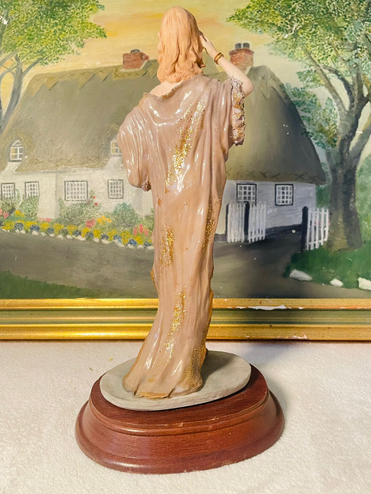 Victorian Lady Figurine by Lareaux – Elegant Vintage Sculpture, Stoneware