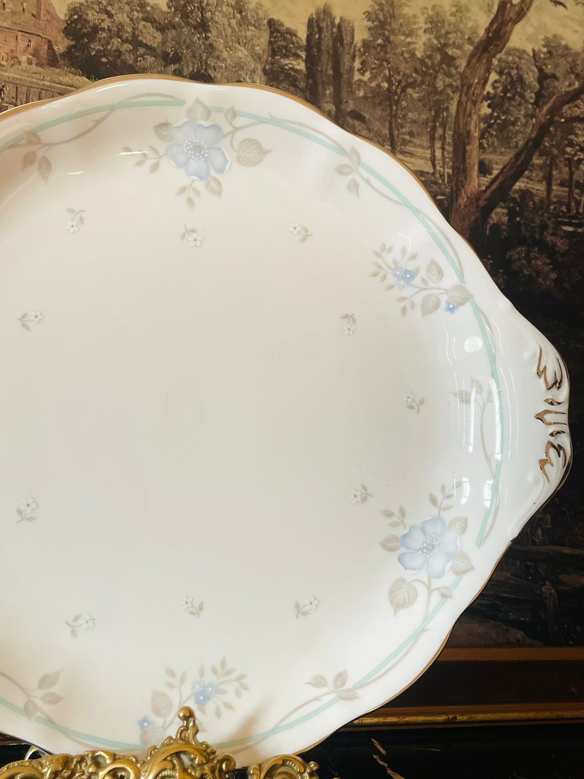 Royal Albert “Satin Rose” Fine Bone China Serving Plate – England