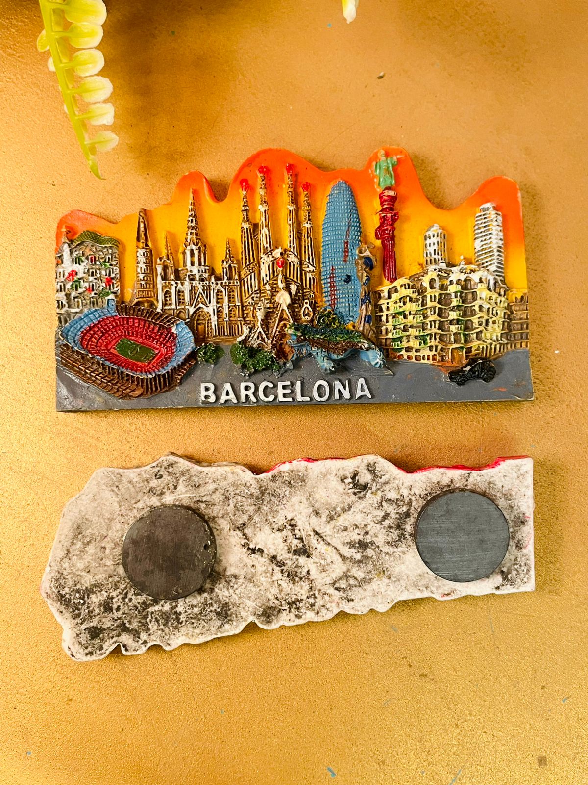 Vintage Travel Souvenir Fridge Magnets Set (4 Pieces)