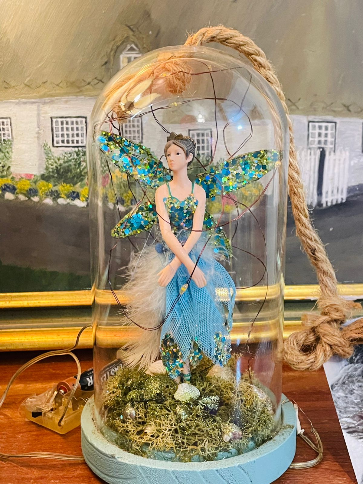 Decorative Fairy in Dome Display – Centerpiece & Room Party Decor