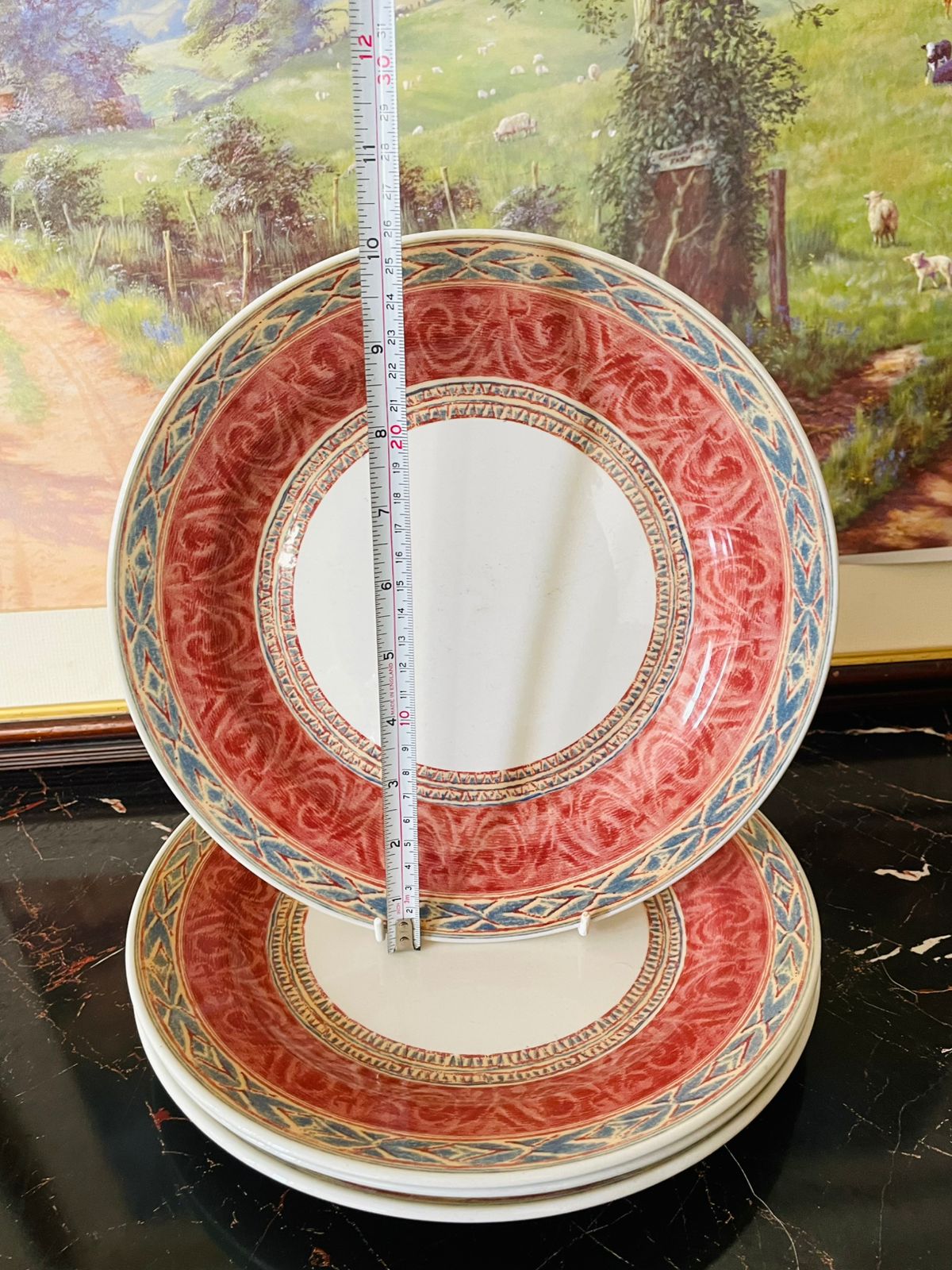 Set of 4 , Jeff Banks Zarand Dinner Plates – Designer Collection, Made in England