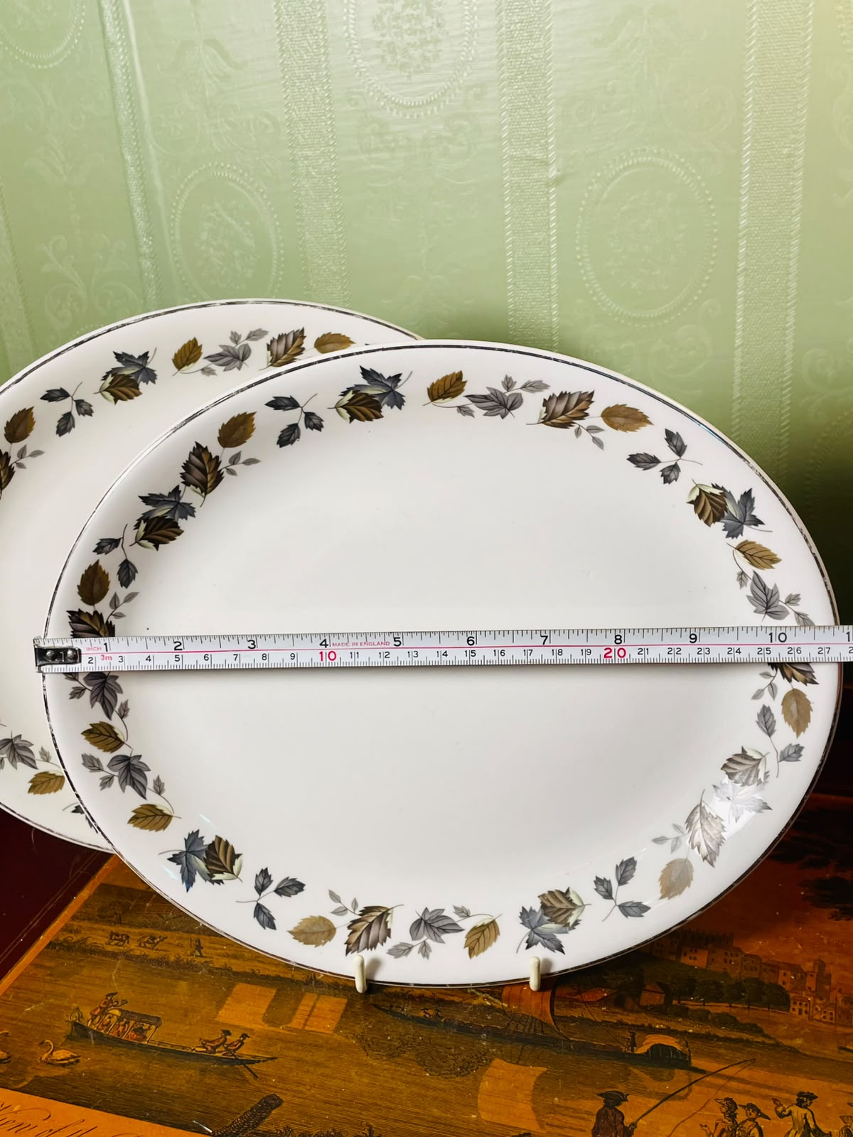 Myott Springwood Ironstone Autumn Leaf Serving Platers 10.5" – 2pc