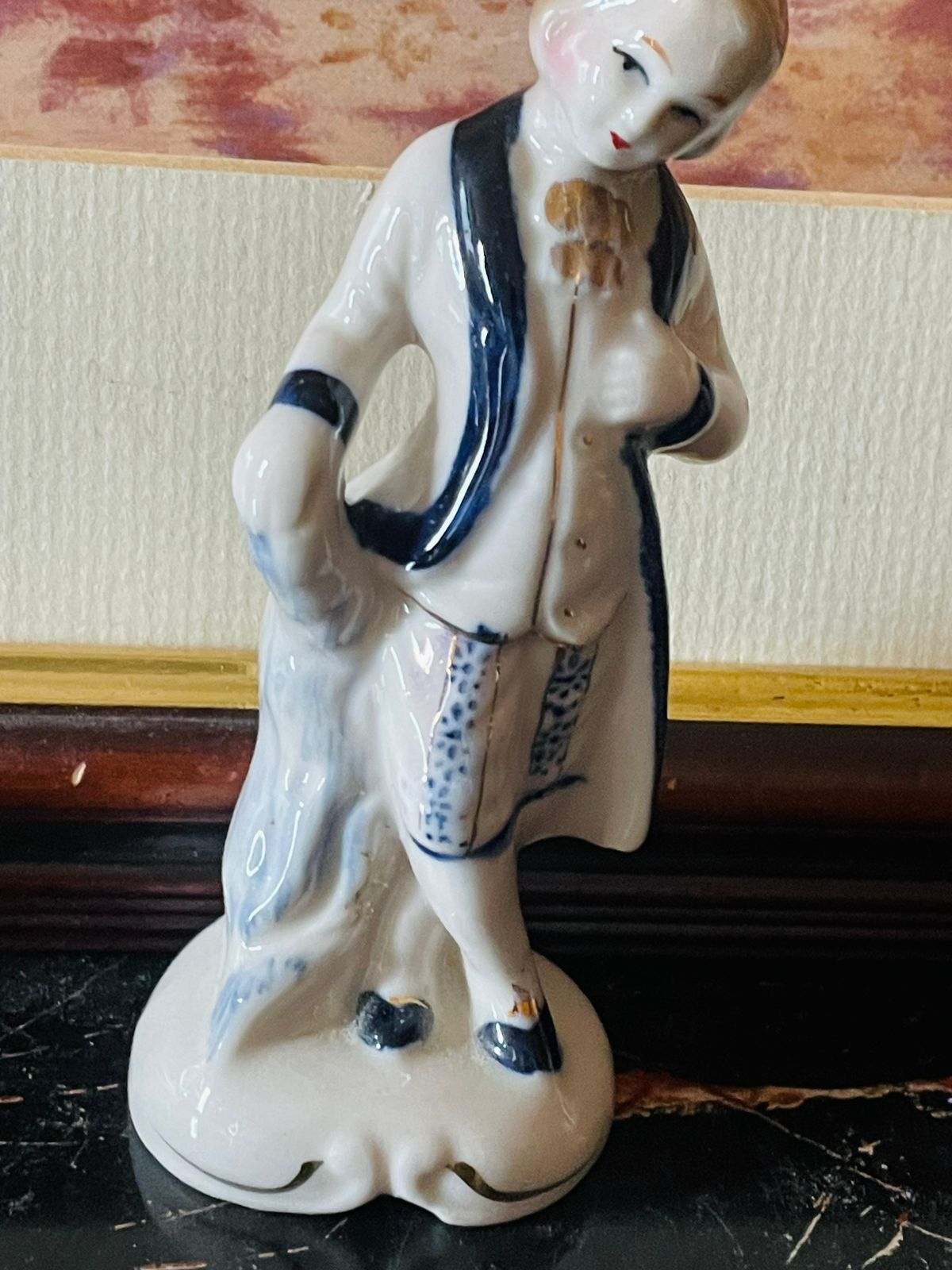 Vintage Porcelain Figurine – Victorian Bisque Style Gentleman (England)