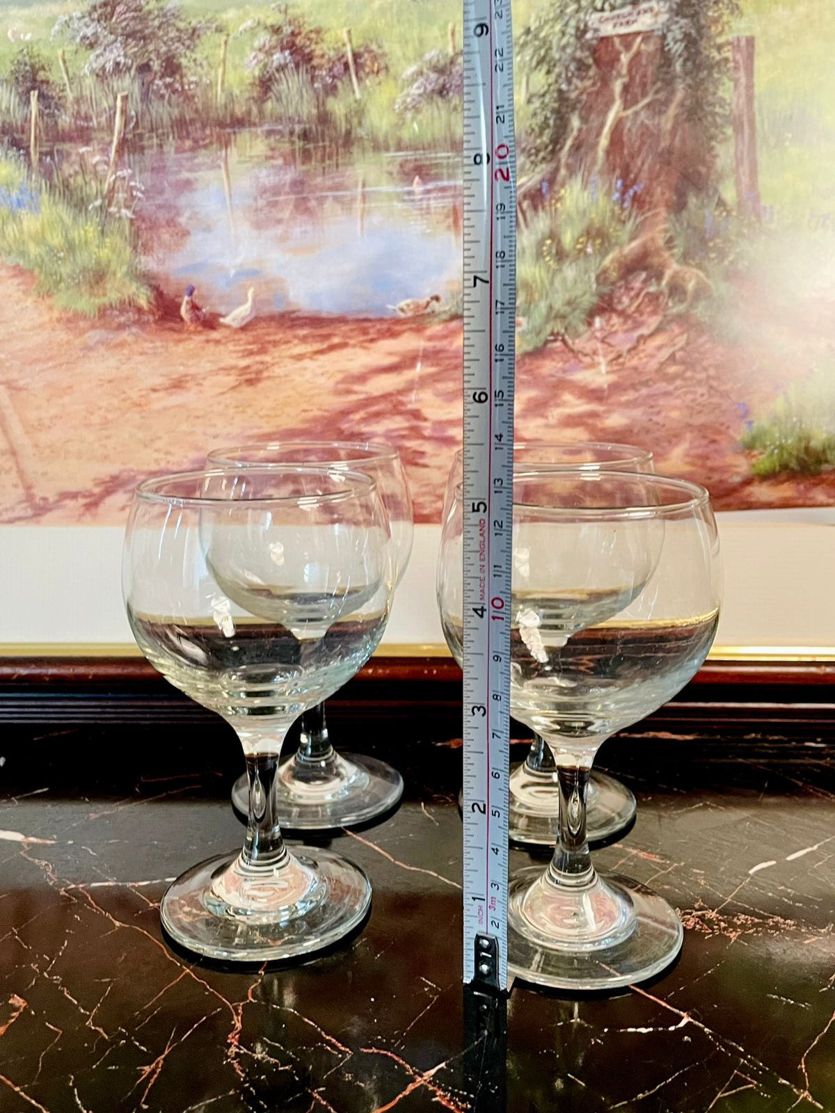 Set of 4 Elegant Clear Glasses – Premium Glassware for Parties & Dining