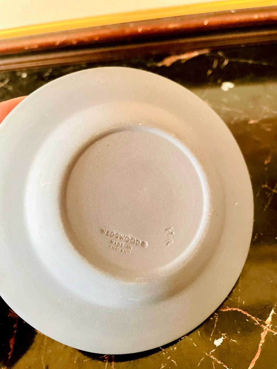Wedgwood Jasperware Blue mini Plate – Classical Relief Design – Made in England