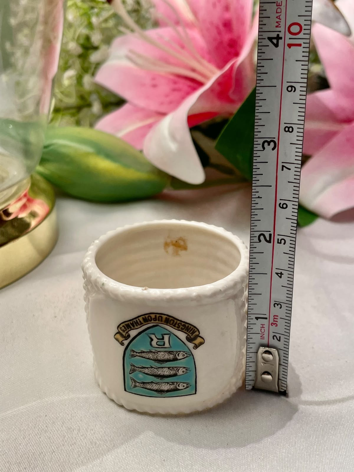 W.H. Goss Kingston upon Thames Souvenir Pot, 2 in