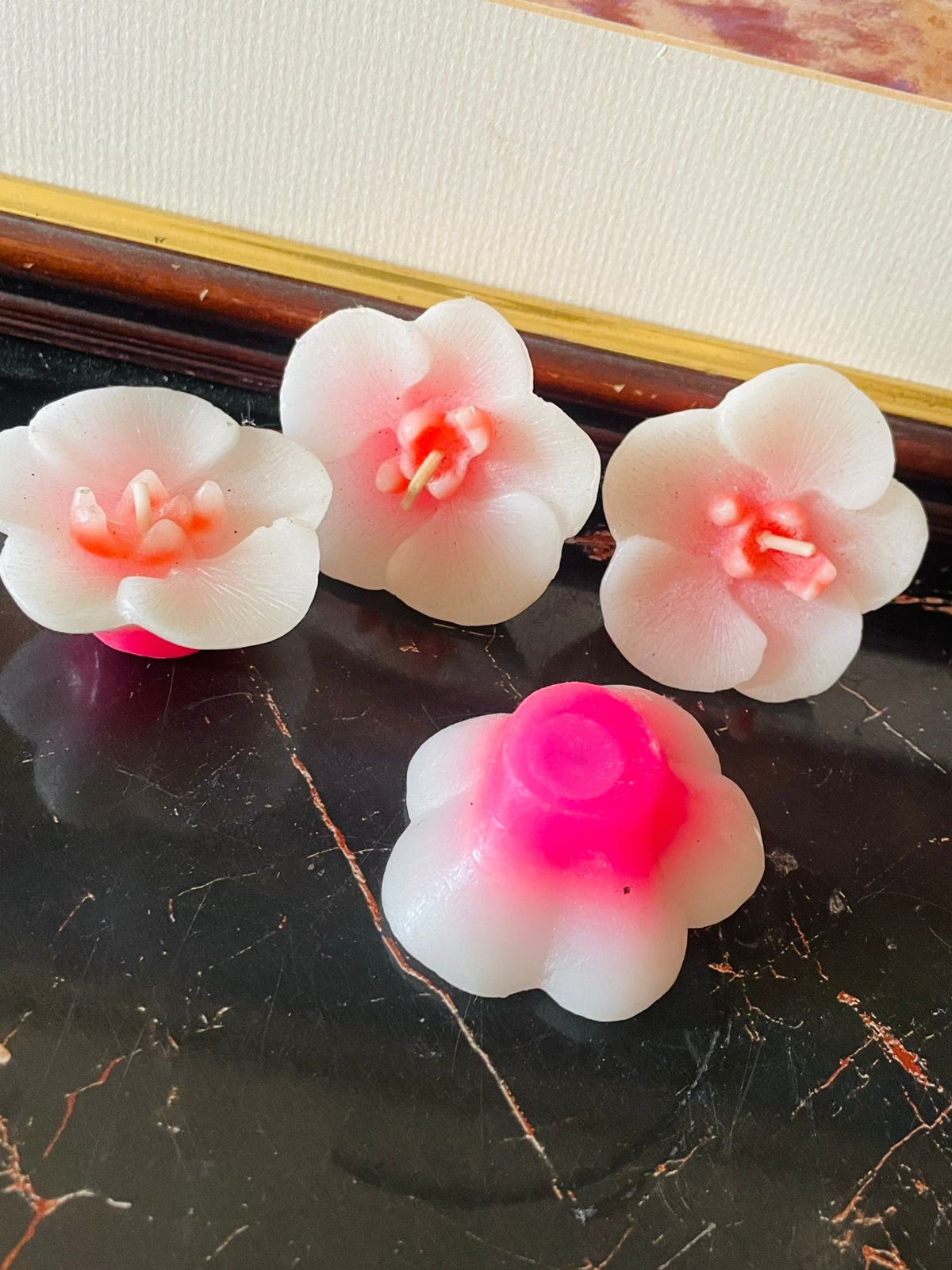 Julien Macdonald “Forbidden Orchid” Flower Candles – Set of 4