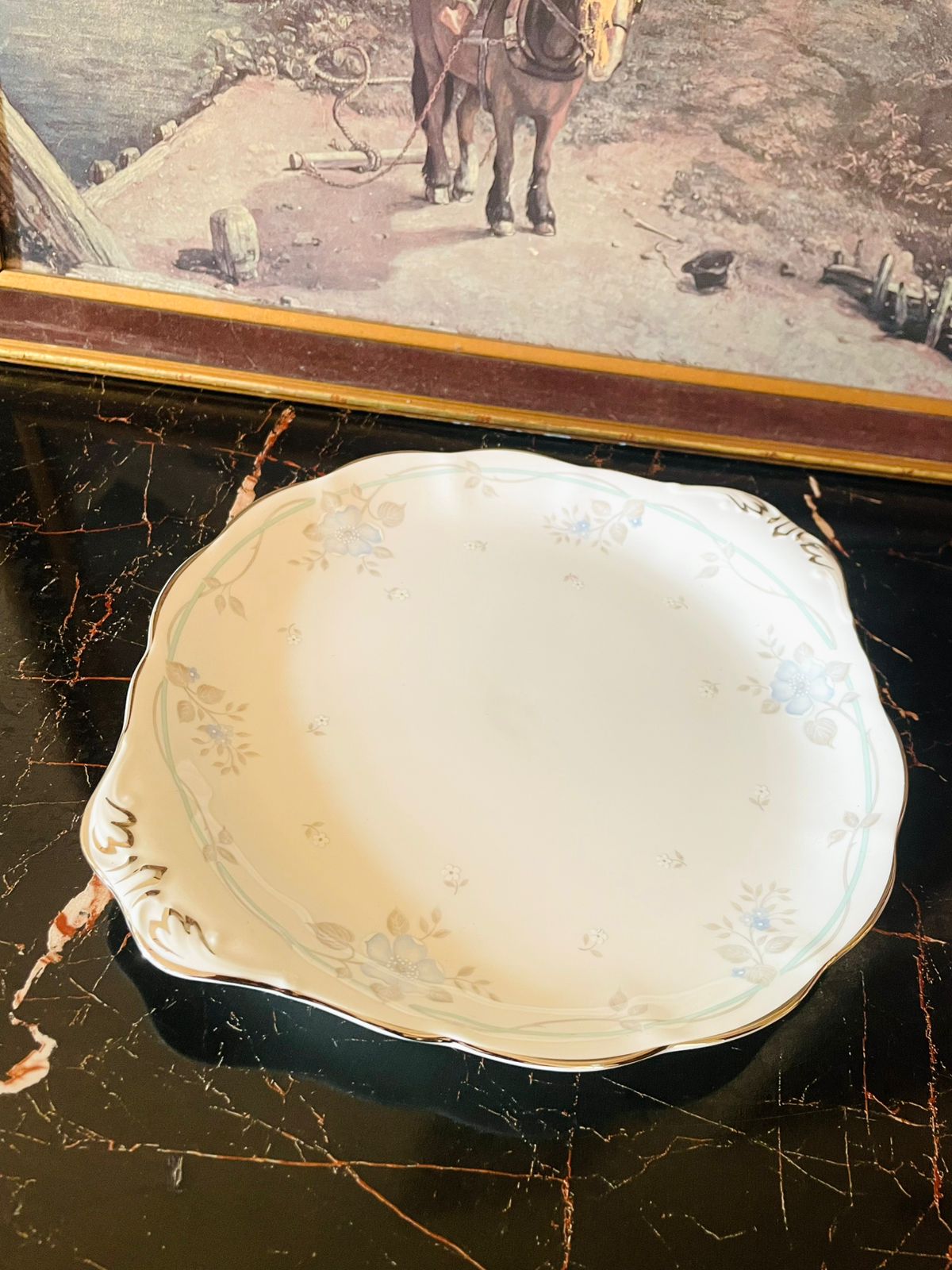 Royal Albert “Satin Rose” Fine Bone China Serving Plate – England