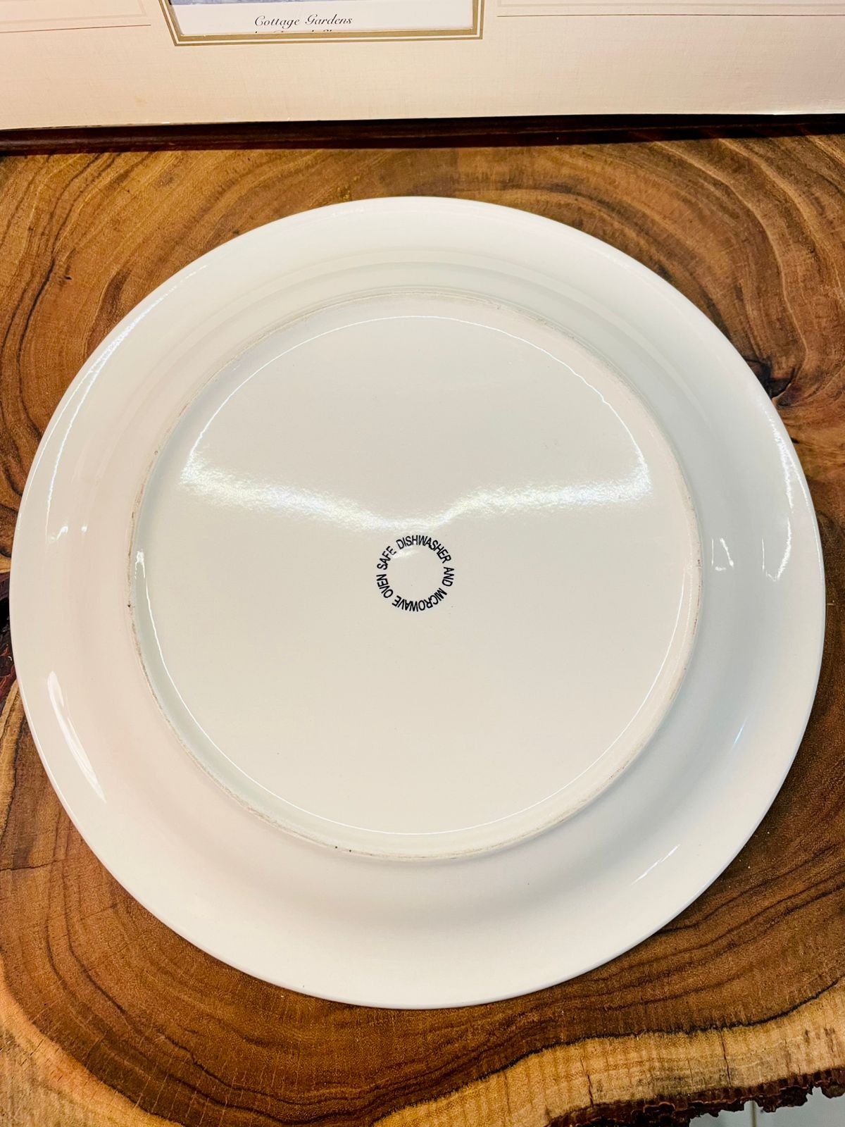 Vintage Apple Plate Polka Dot Porcelain Dish Microwave Safe