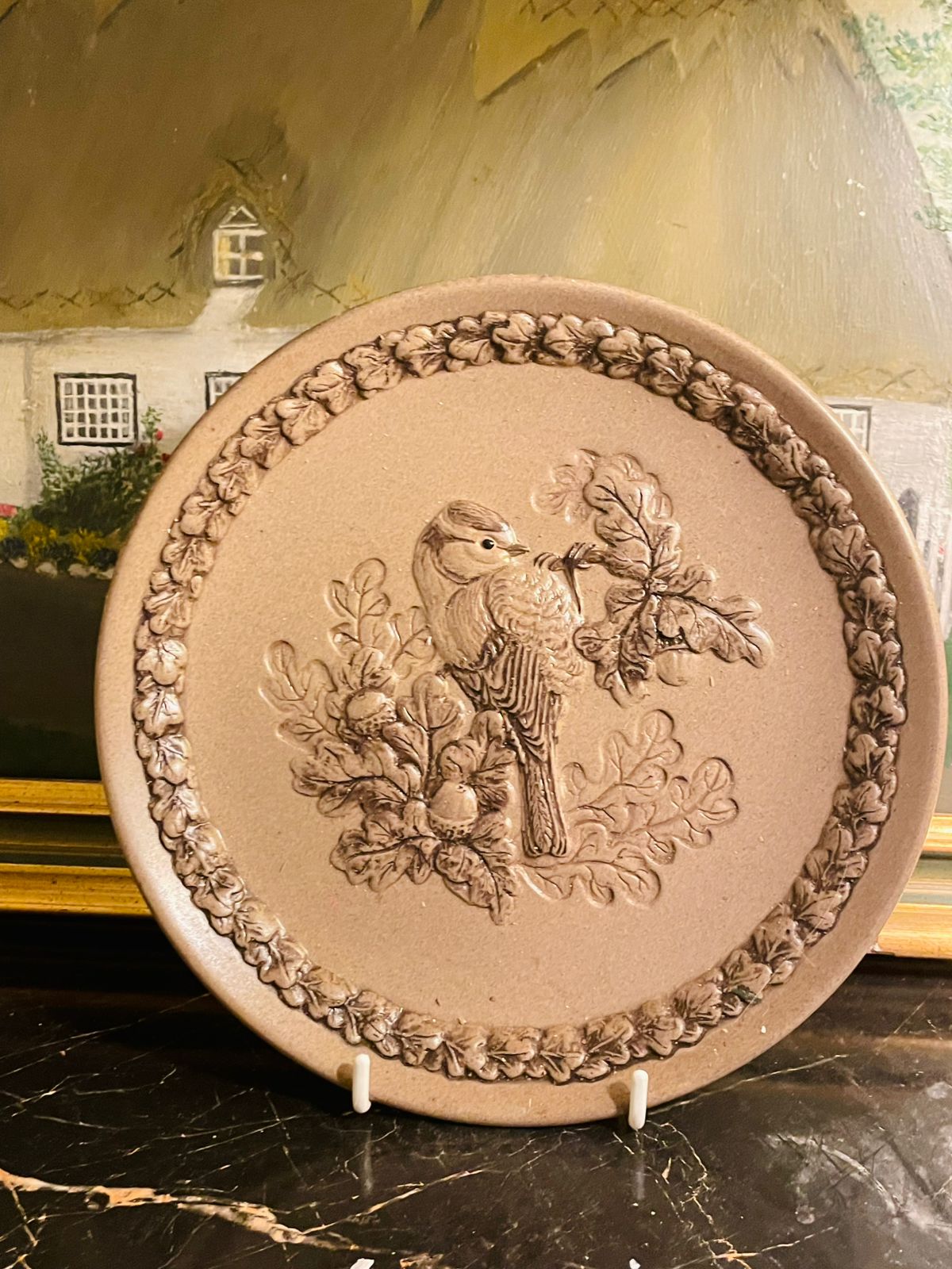 Rare Find - Poole Pottery “The Blackbird” Wall Plates by Barbara Linley Adams – 8.5 inches Vintage Collectible