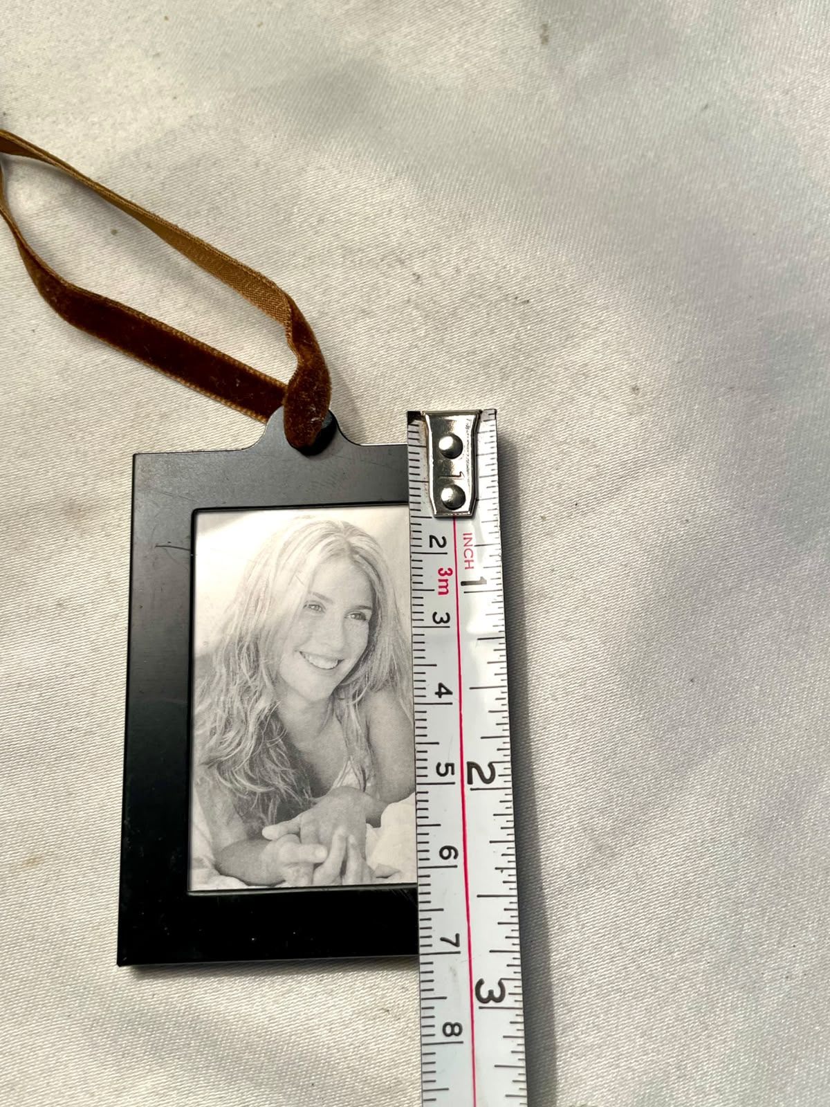 Black Hanging Mini Photo Frame Ornament – 3 Inch