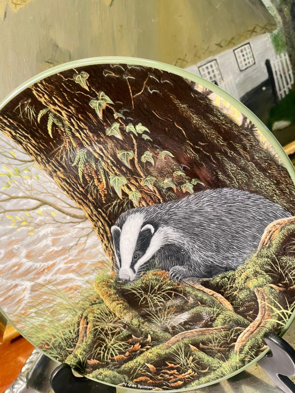 Royal Doulton “Harvest Mice” Collector Plate – 8.5in Wildlife Decor