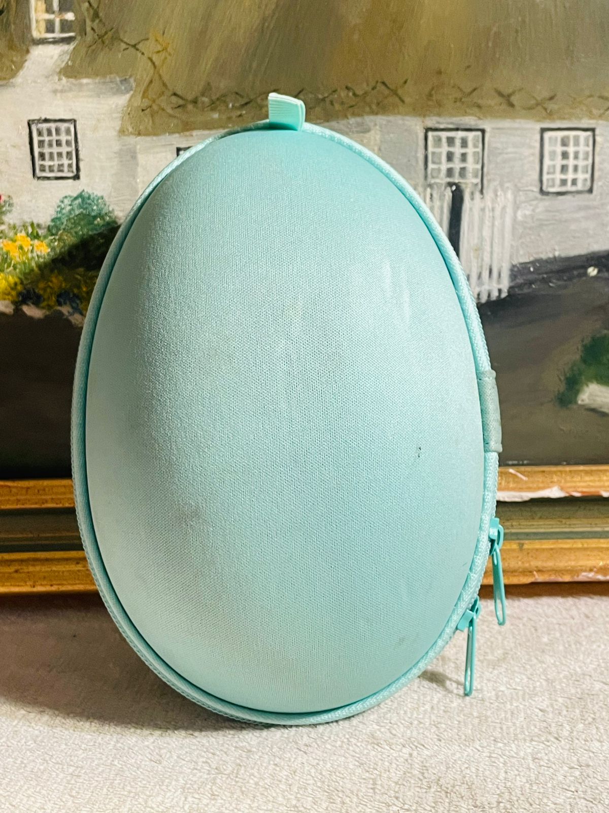 Set of 4 White & Teal Chick-Shaped Egg Holders with Soy Sauce Bottle – Packed Kitchen Set