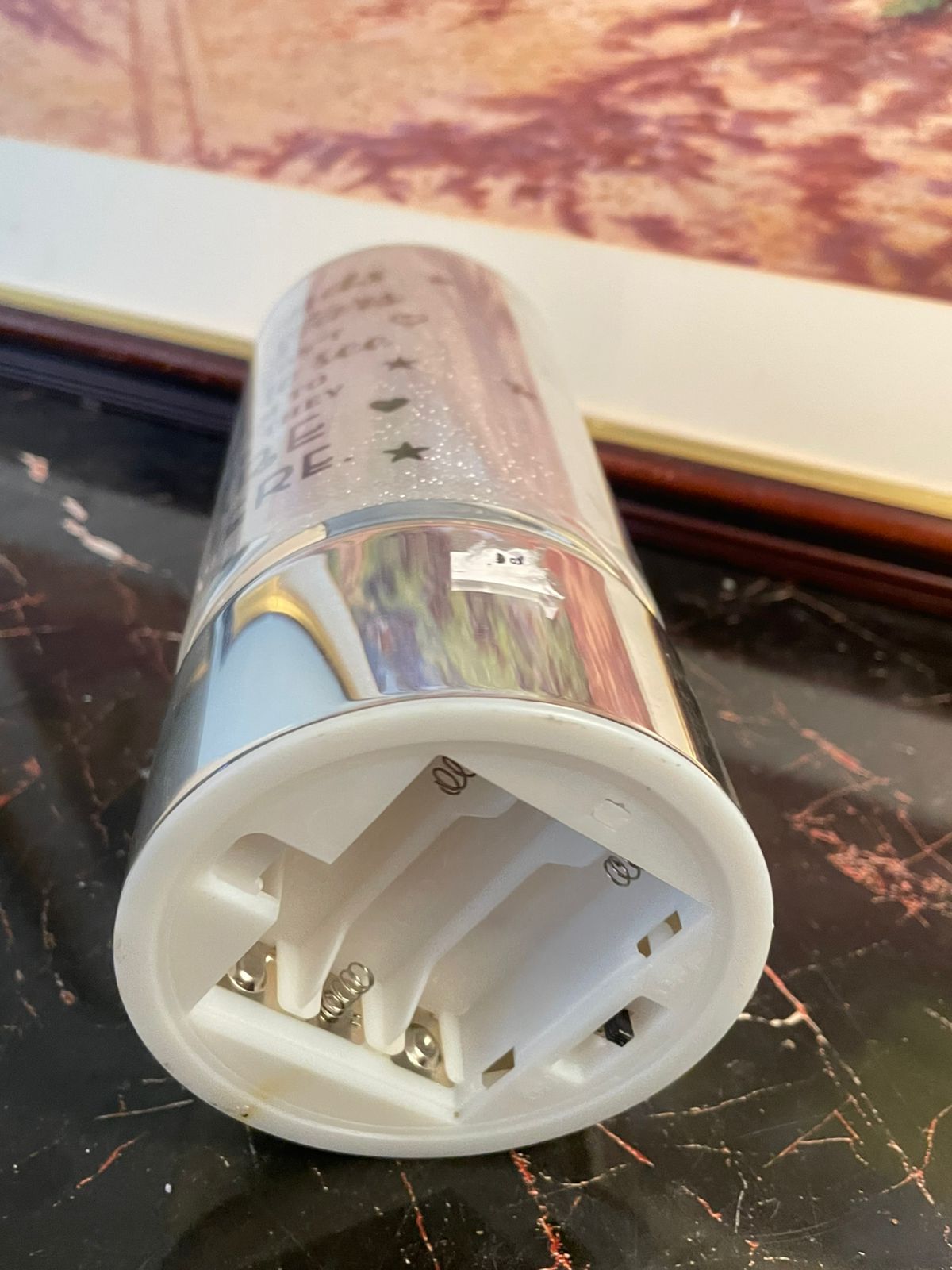 Decorative LED Glass Lamp – “Friends Are Like Stars” Quote