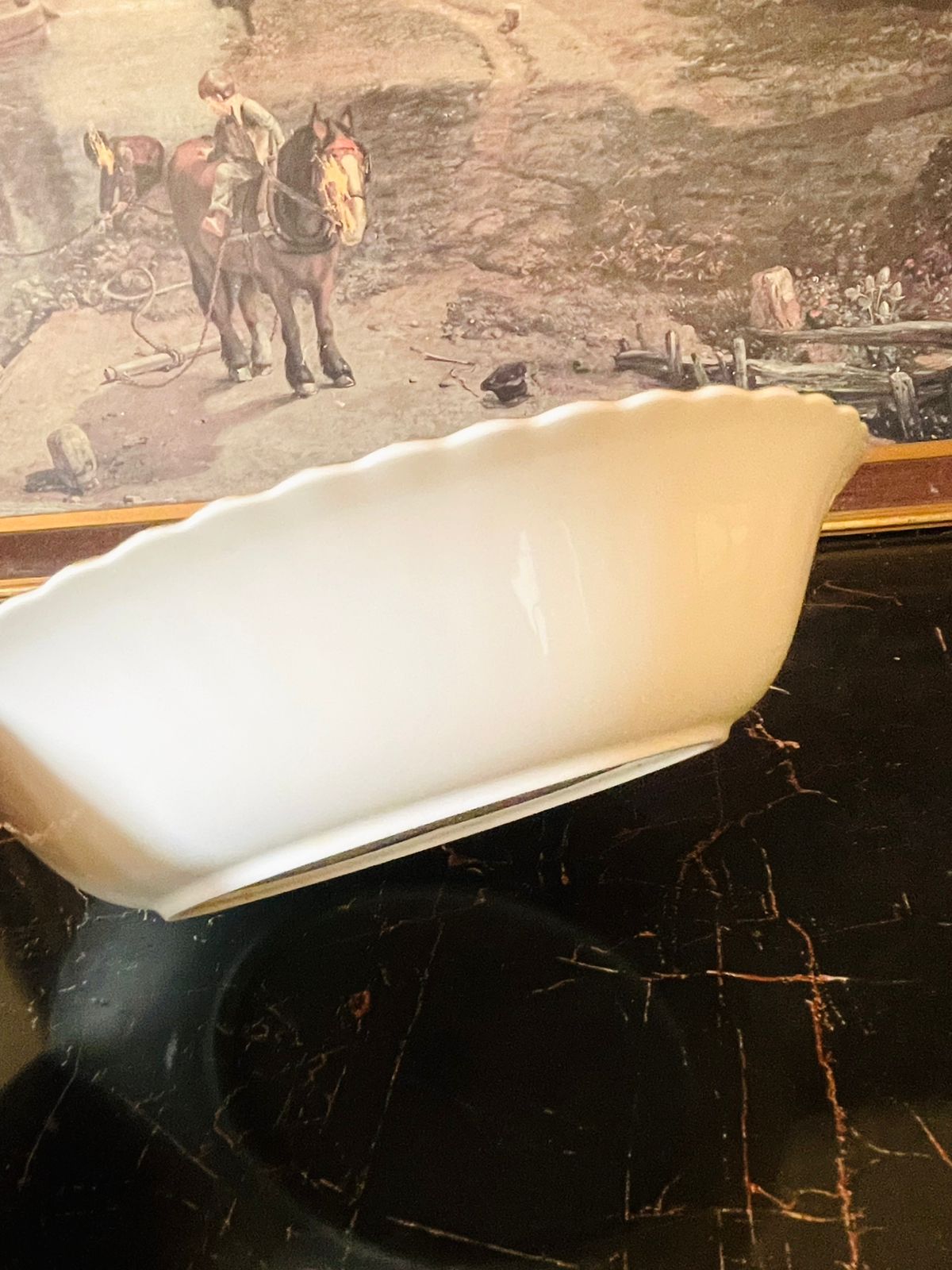 Royal Albert “Inspiration” Floral Large Oval Serving Bowl – England