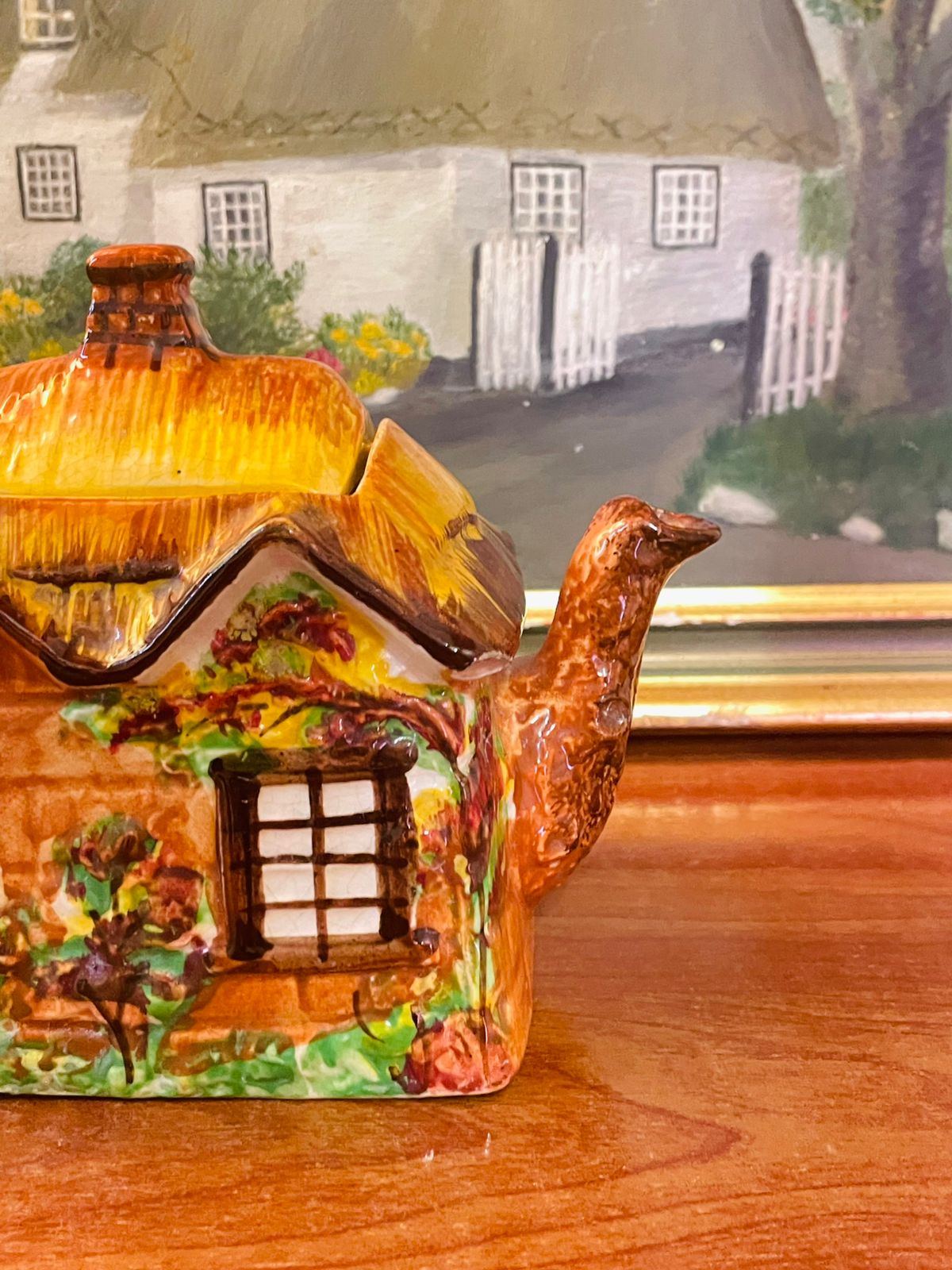 Vintage Price Kensington “Ye Olde Cottage” Teapot – English Cottage Ware 1960s Ceramic Collectible