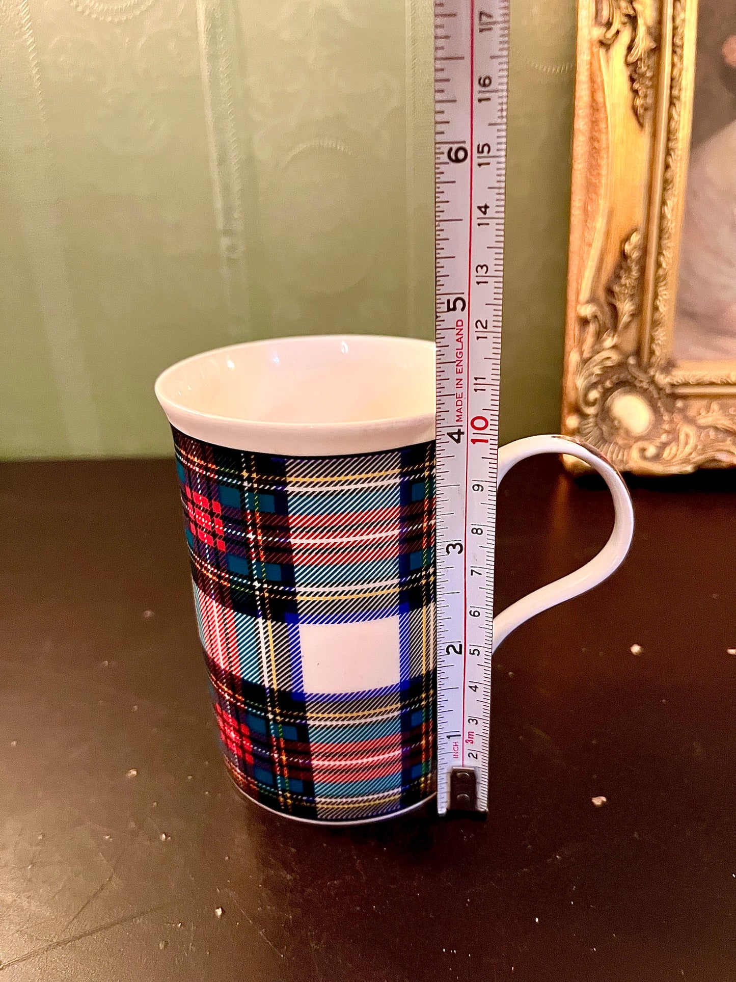 Tartan Plaid Ceramic Mug – Scottish Style Coffee Cup