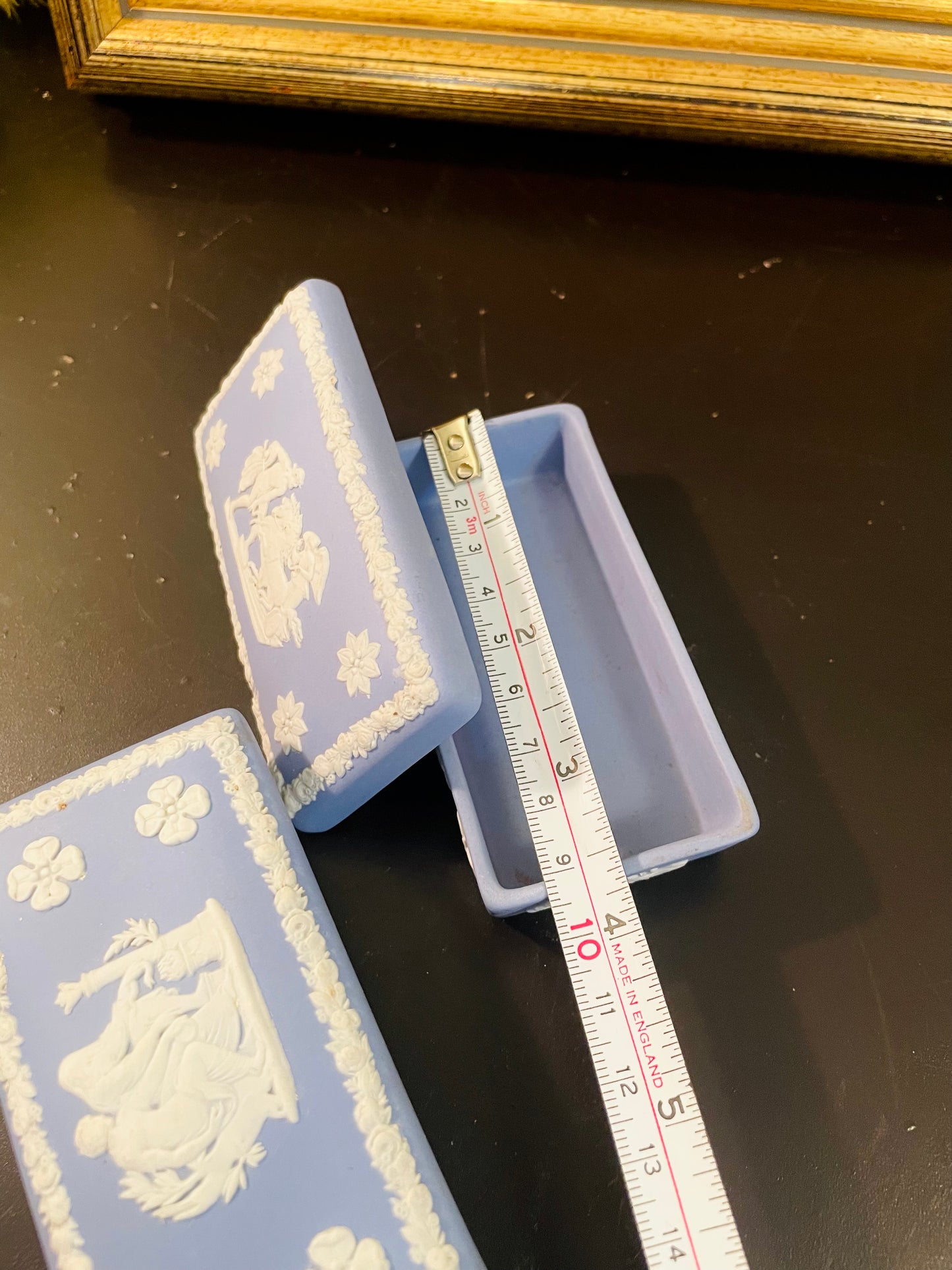Vintage Wedgwood-Style Jasperware Trinket Box – 10 cm Each