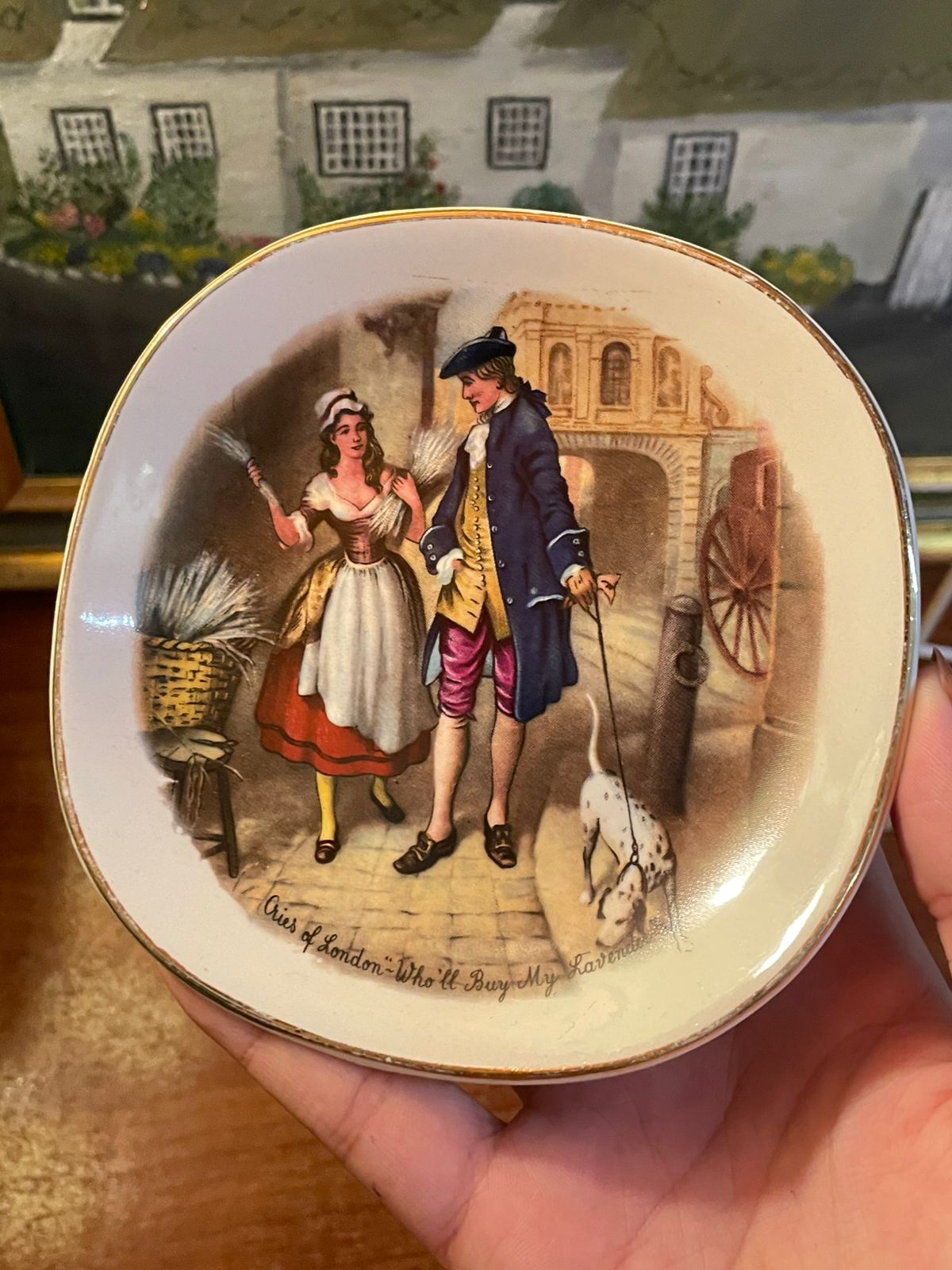 Collectible “Aires of London” Small Dish | 4" Decorative Plate | Mini Plate