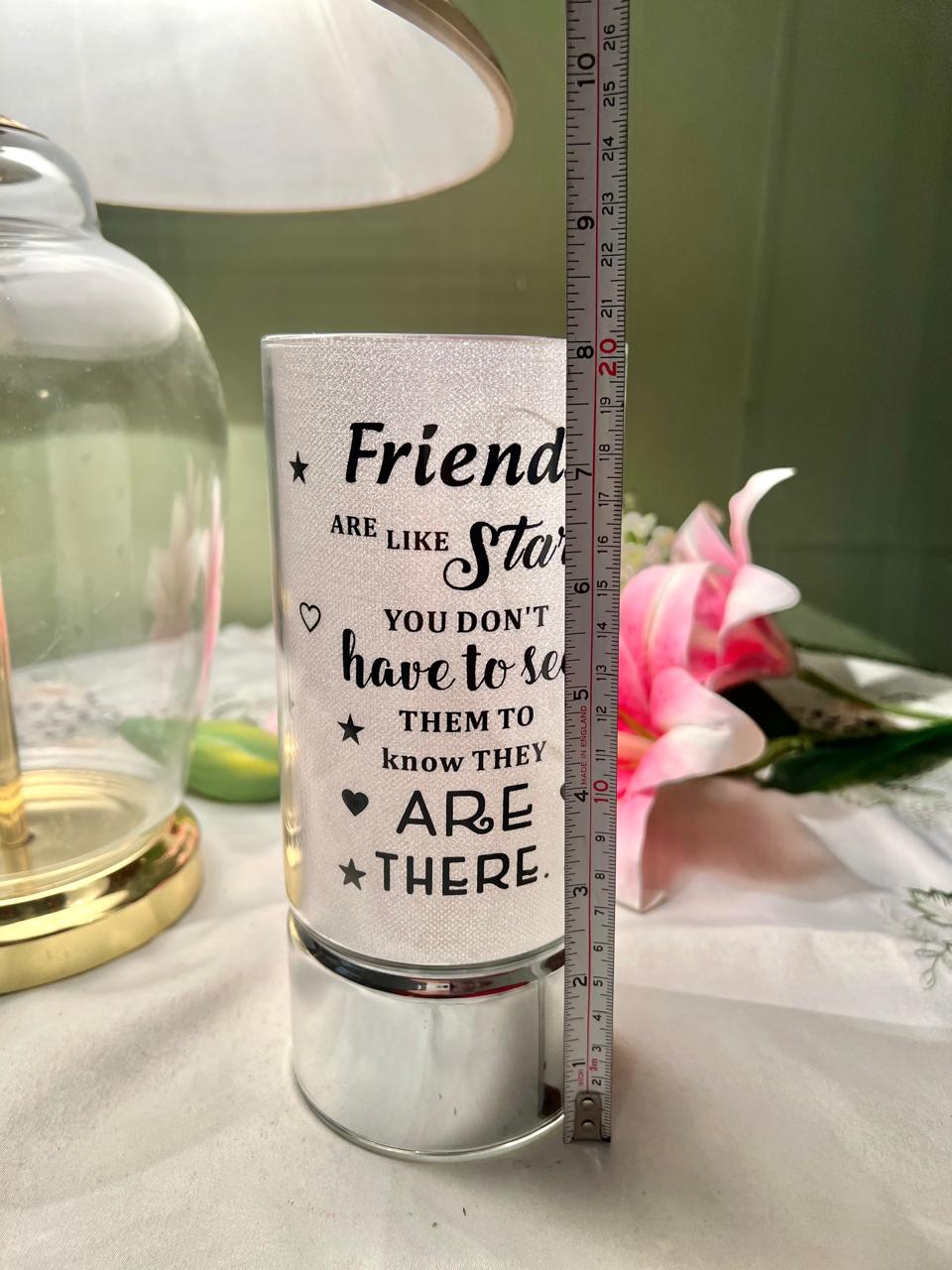 Friendship Quote Decorative LED Lamp – Approx. 8 Inch