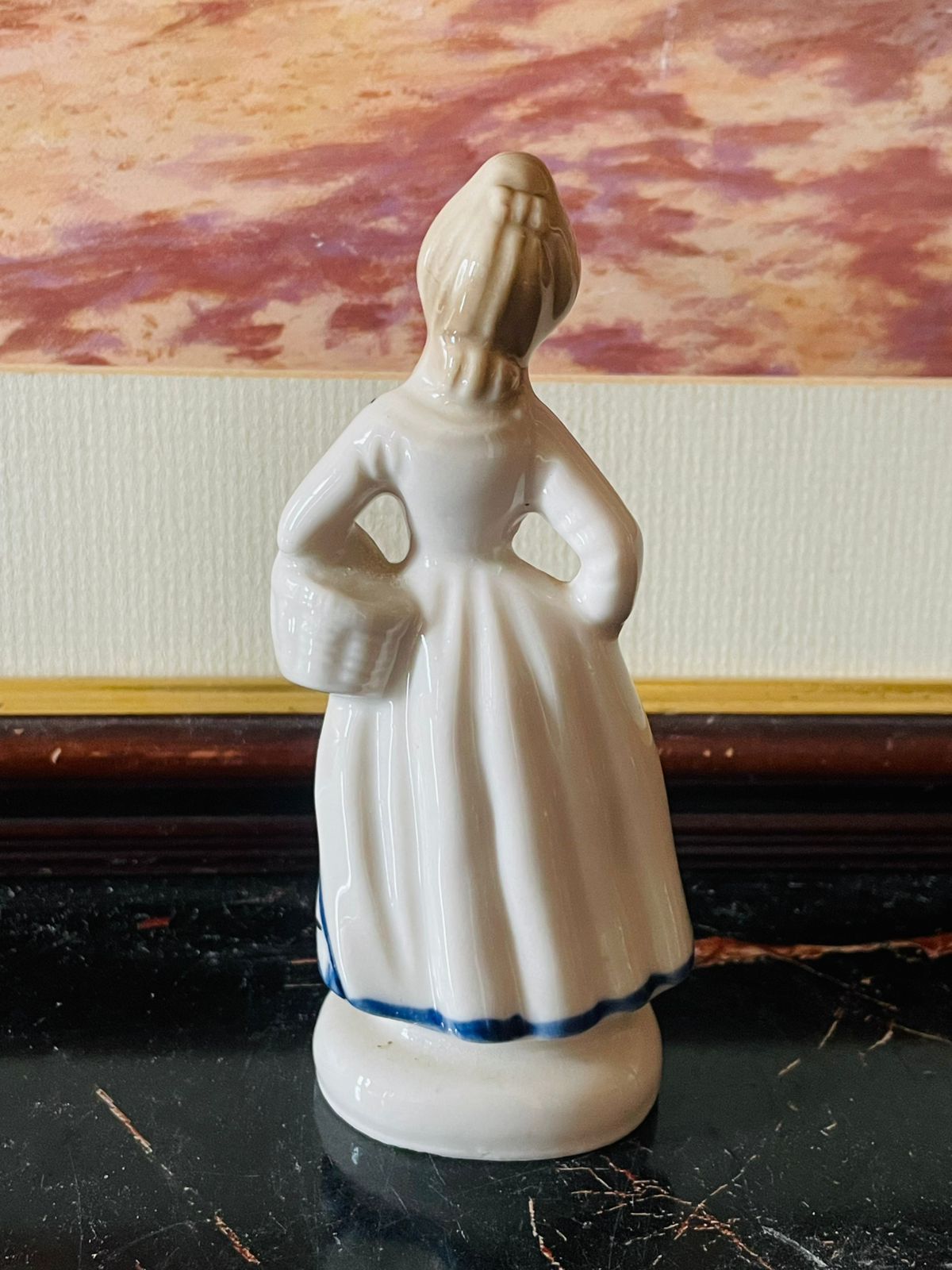 Victorian Style Lady Figurine – Hand-Painted Porcelain