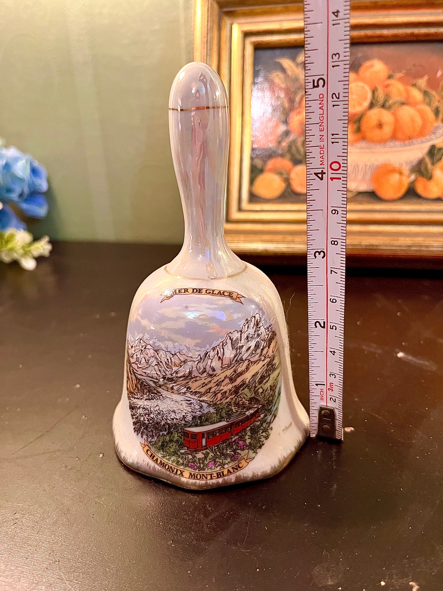 Mer de Glace Chamonix Mont-Blanc Ceramic Souvenir Bell