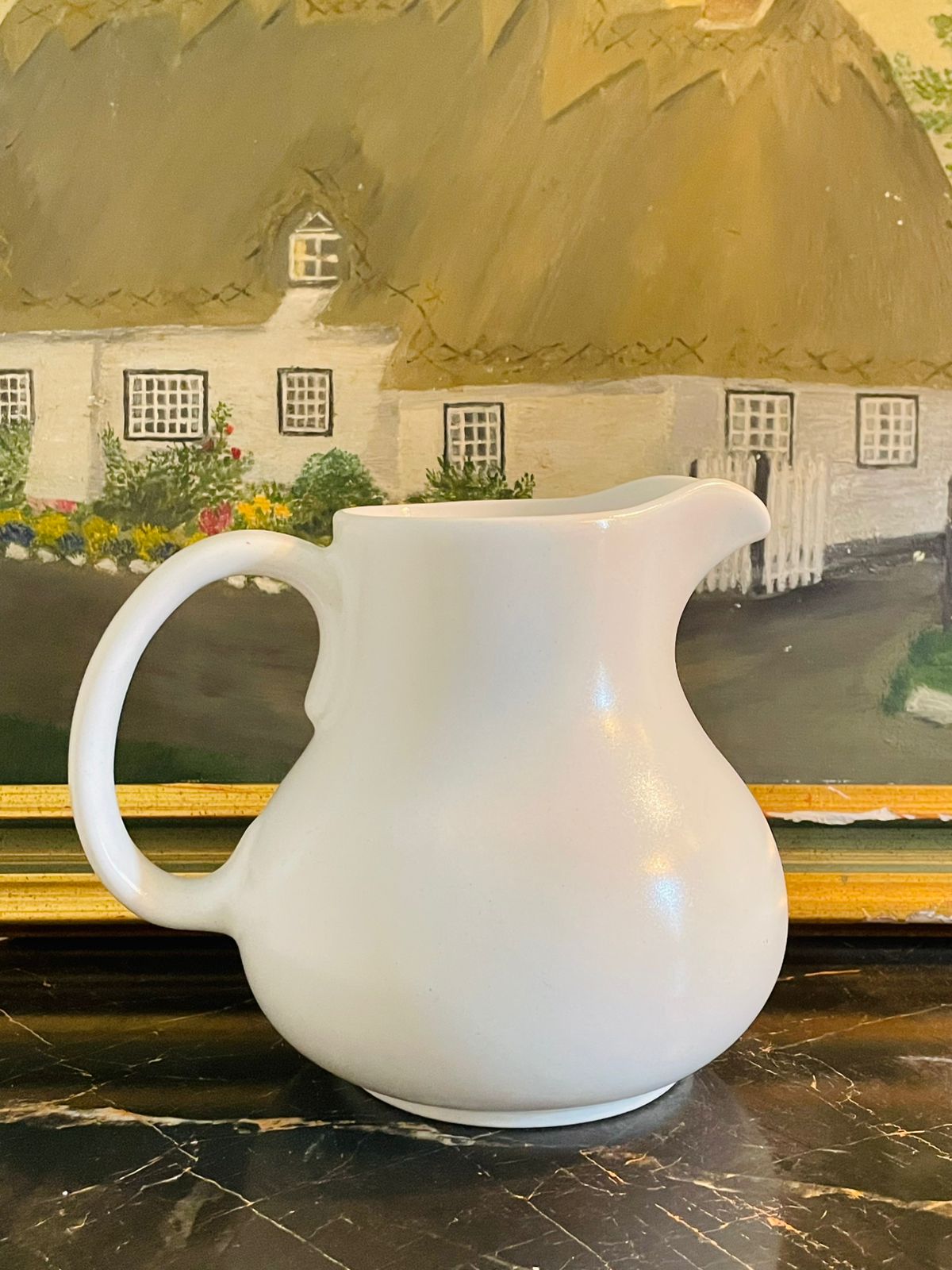 Vintage Hedge Rose Ceramic Pitcher, Jug – Floral