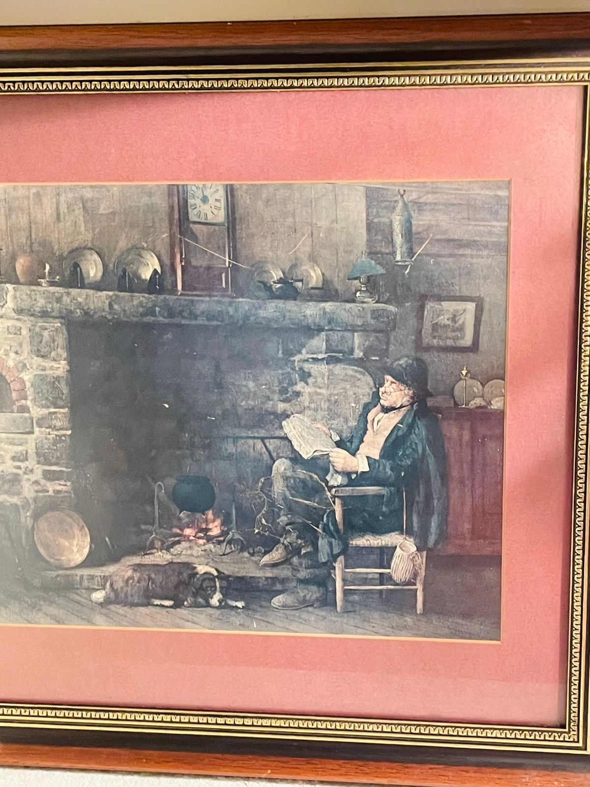 Vintage William Lippincott “Solid Comfort” Framed Painting – Classic Collectible Wall Art