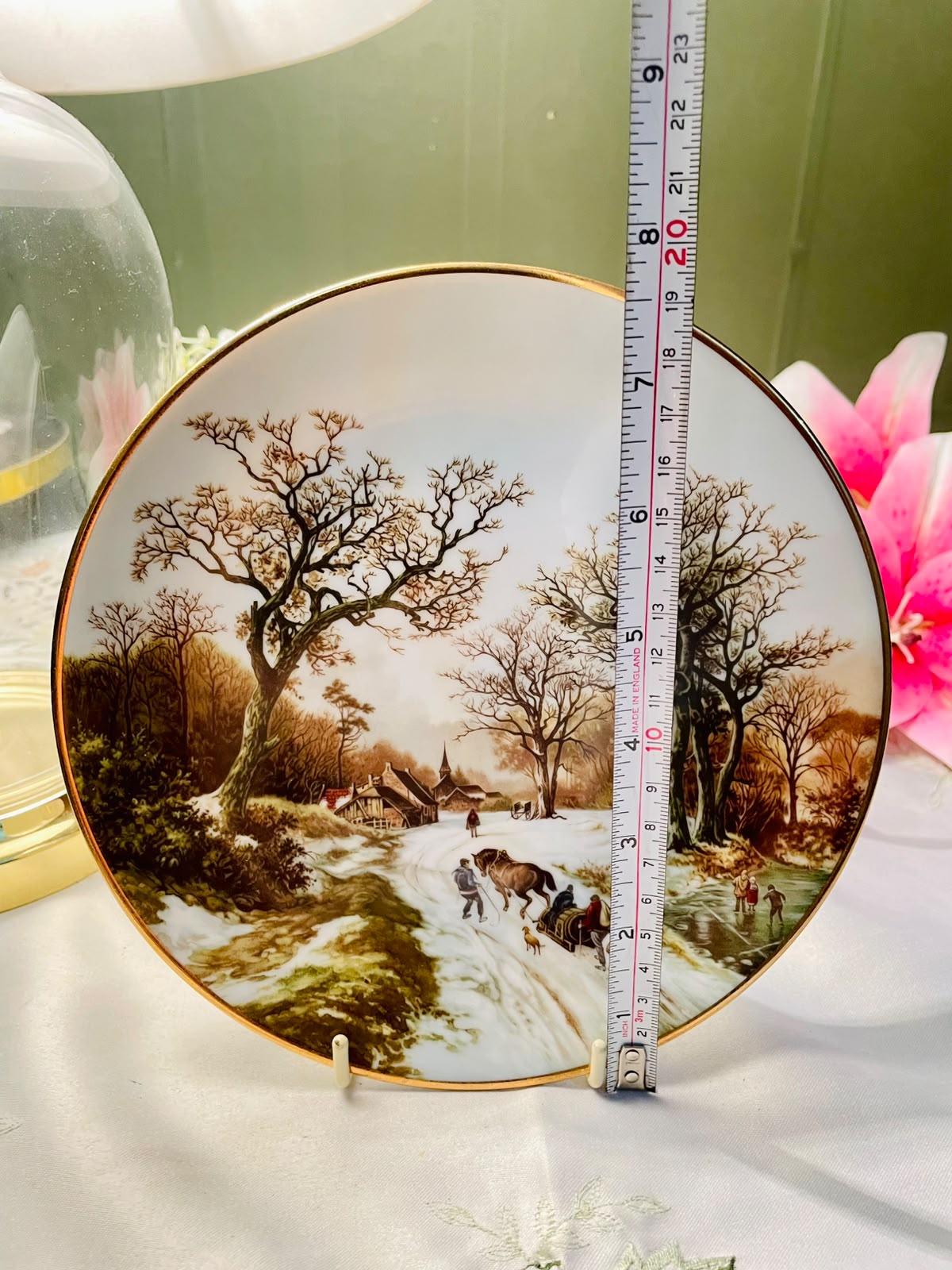 A.J. Gilmour Winter Countryside Decorative Plate – 8 Inch