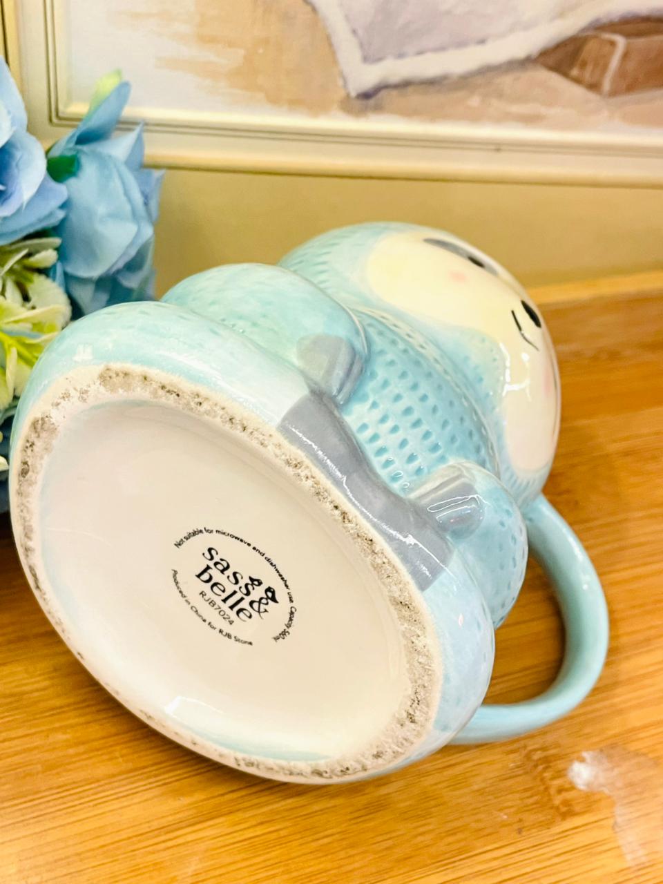 Oven-Safe Ceramic Sloth Tea Mug – Made in England