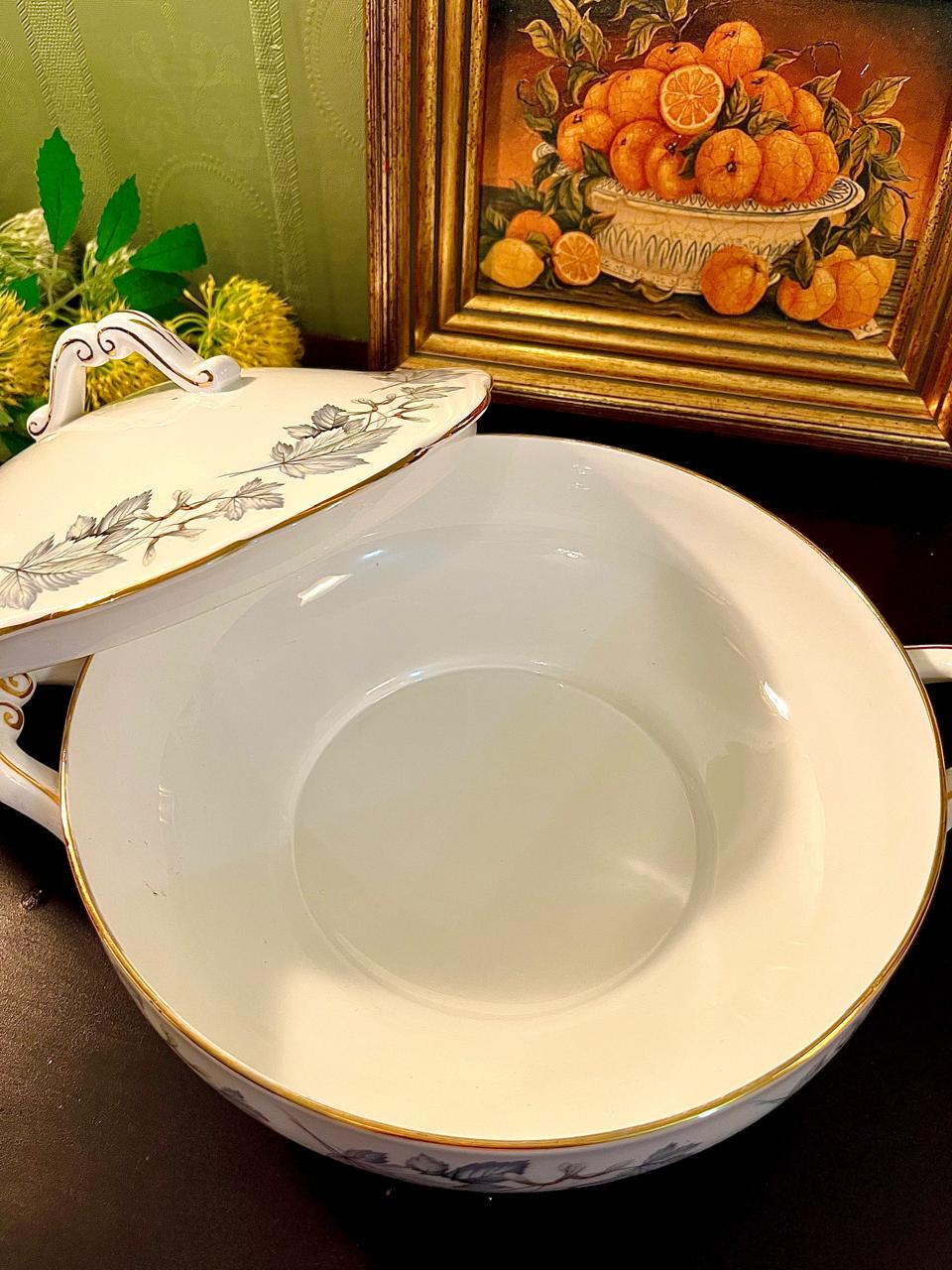 Royal Albert Floral Lidded Serving Tureen 23 cm Gold Trim