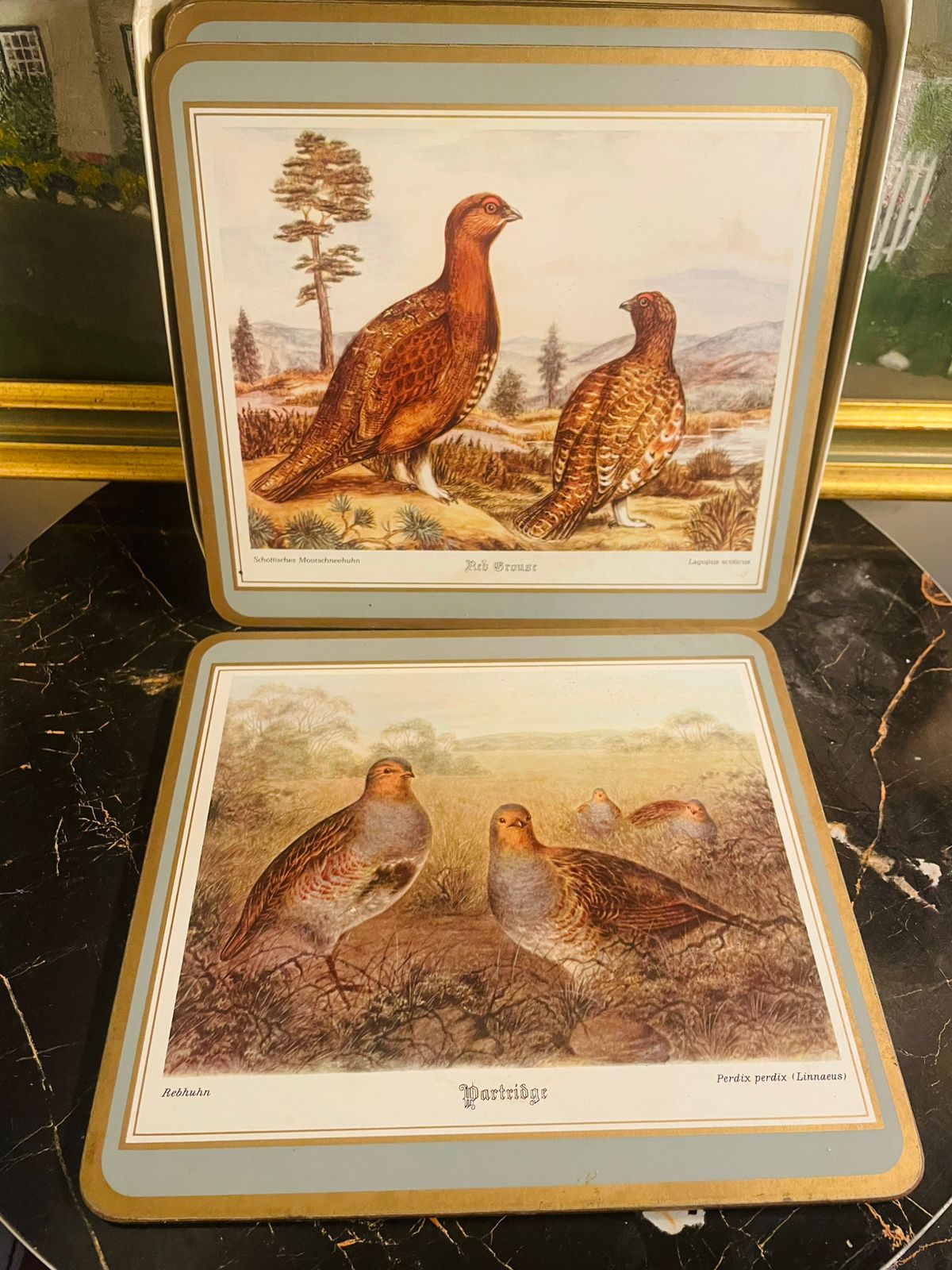 Set of 6 ,Vintage Pimpernel Game Birds Traditional Placemats-