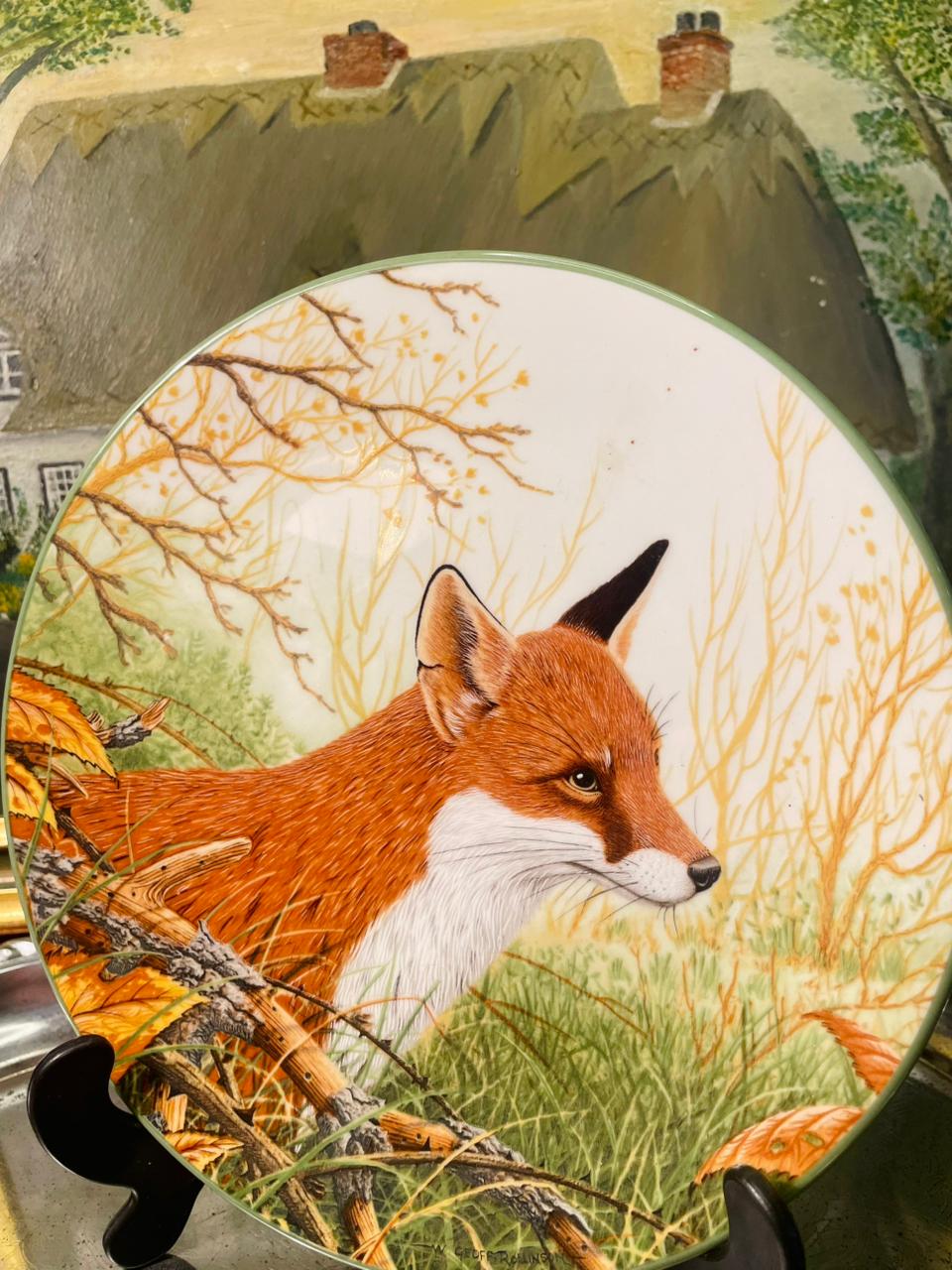 Royal Doulton “Fox” Collector Plate – 8.5in Wildlife Decor