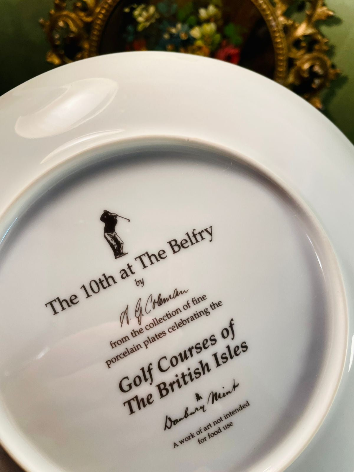 The 10th at The Belfry Golf Course Porcelain Decor Plate – A.G. Hobson