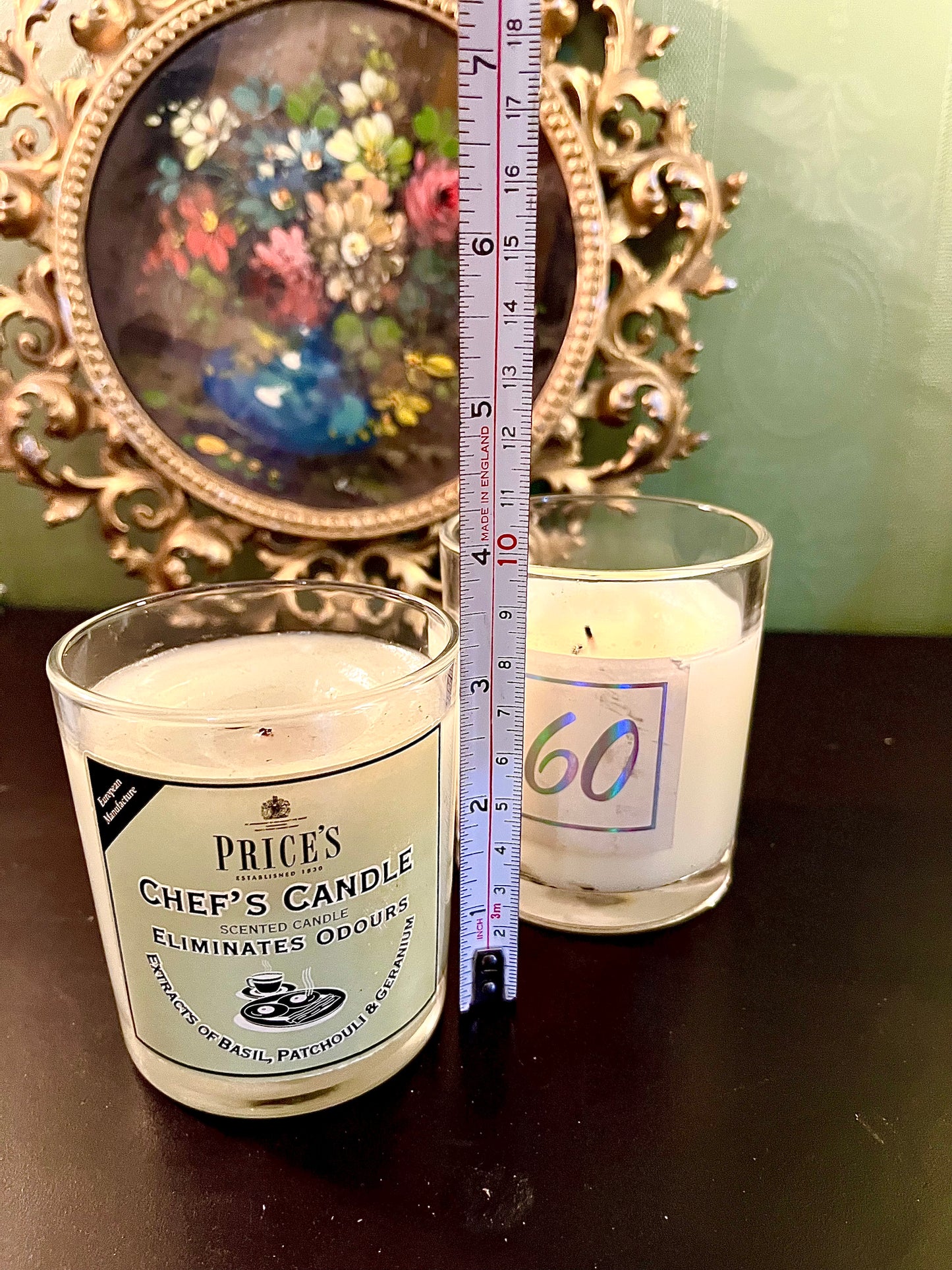 Set of 2 Price’s Chef’s Glass Jar Scented Candles