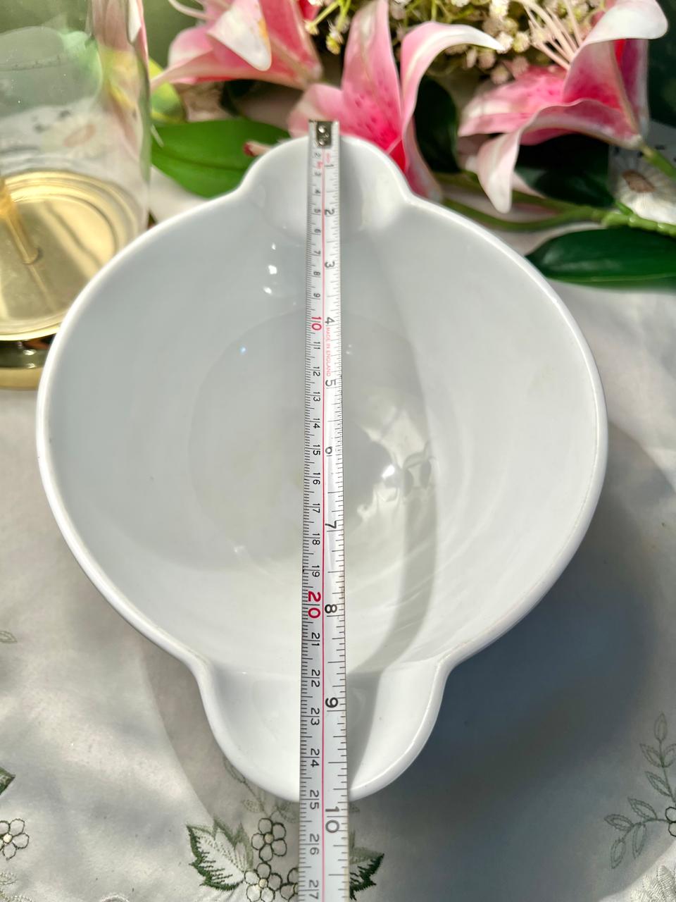 Dema Designs Simplicity White Porcelain Oven Dish 25cm