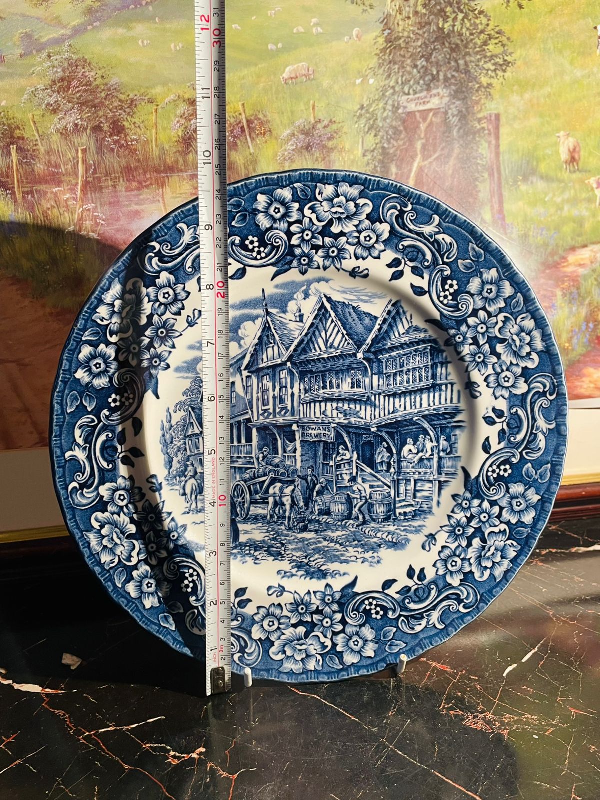 Pair of Antique Royal Tudor Ware Ironstone Plates – “17 century (Made in England)