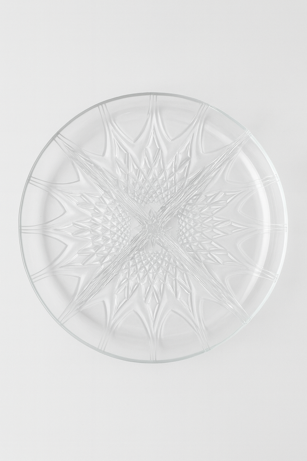 Vintage Crystal 4-Way Divided Plate Dish – Serving Dish