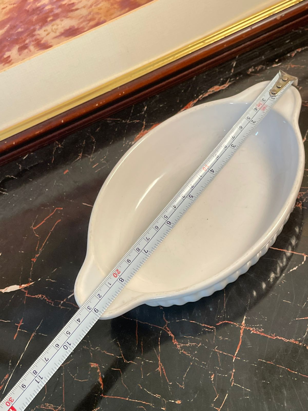 Classic White Oval Ceramic Baking Dish