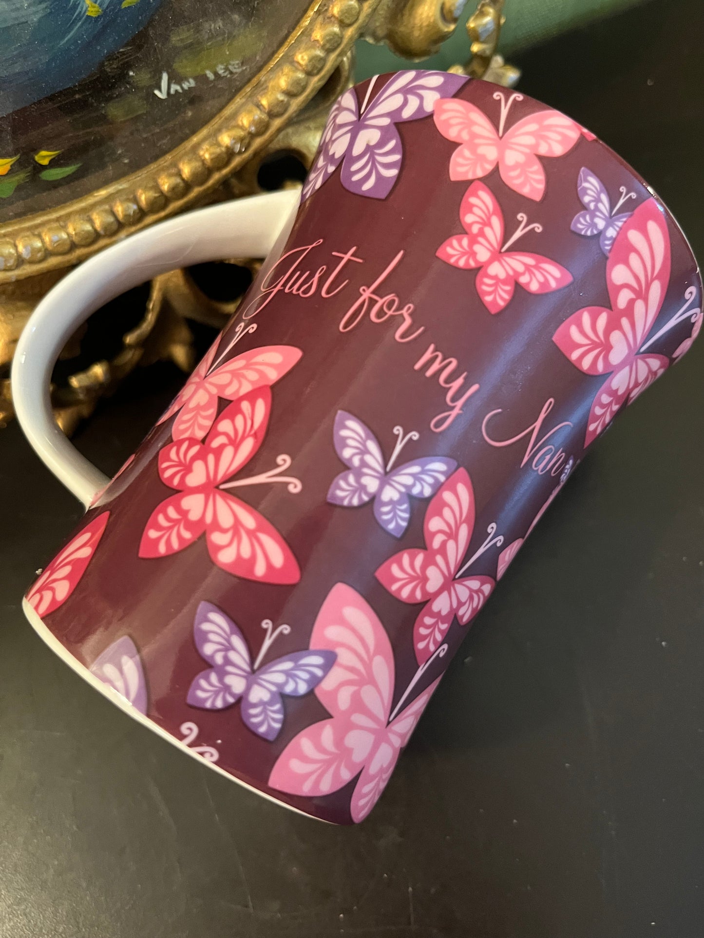 Just for My Nan Butterfly Ceramic Mug