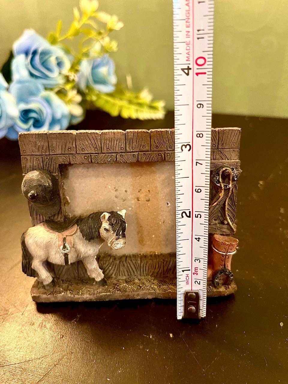 Horse Stable Photo Frame 4 Inch Rustic Farmhouse Decor