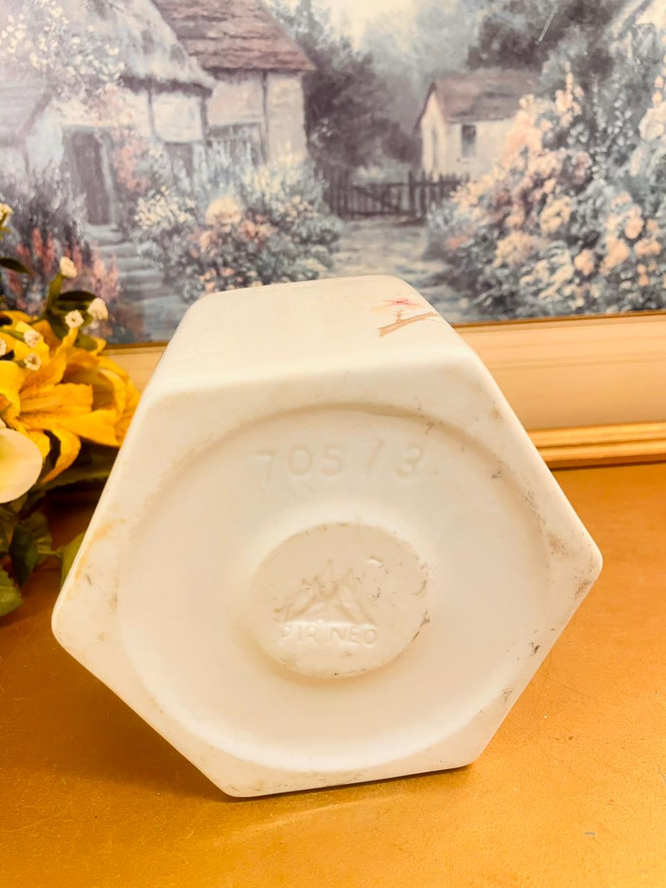 Vintage Portmeirion Floral Planter Square Ceramic Pot