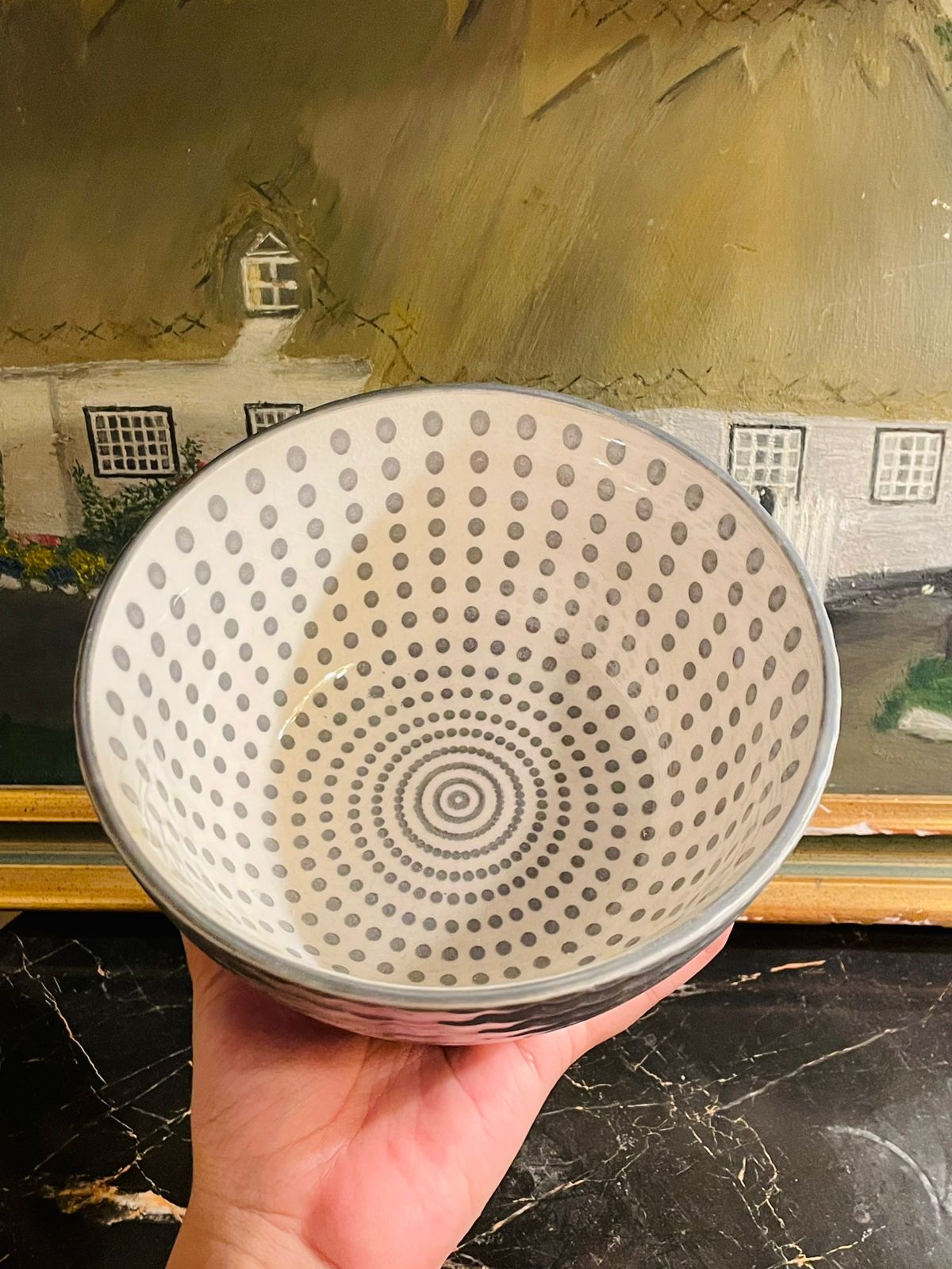 Set of 2 Cereal Bowls, Soup Bowls, Deep Bowls Embossed Abstract Pattern Ceramic Bowls (Rs 1500/-)