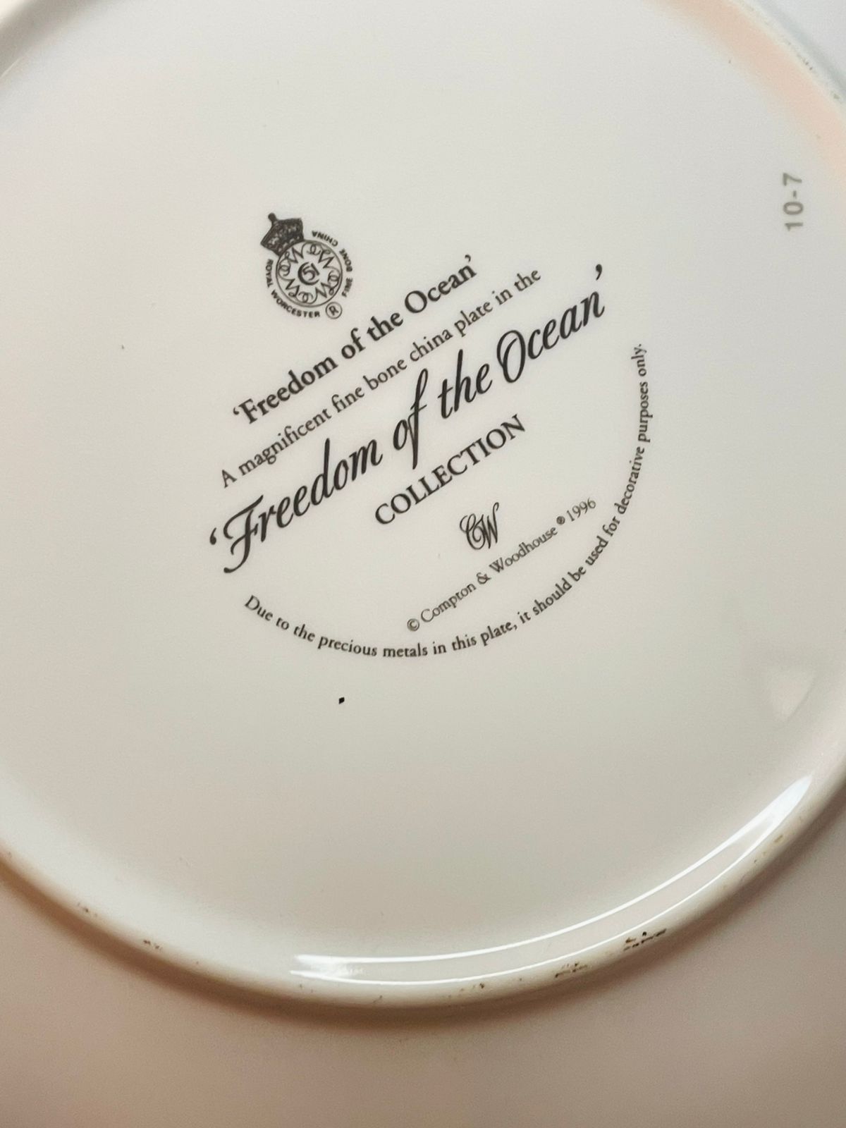 Royal Worcester Dance of the Dolphin Wall Plate – Ocean Collector Art