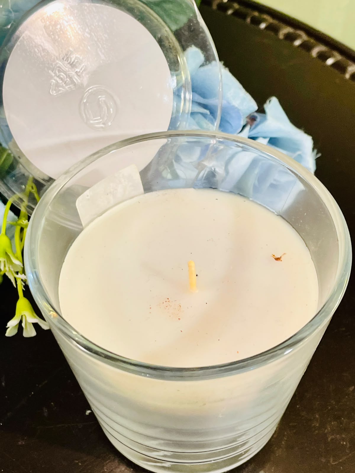 Seagrass Fragranced Candle in Crystal Jar with Lid – 10cm