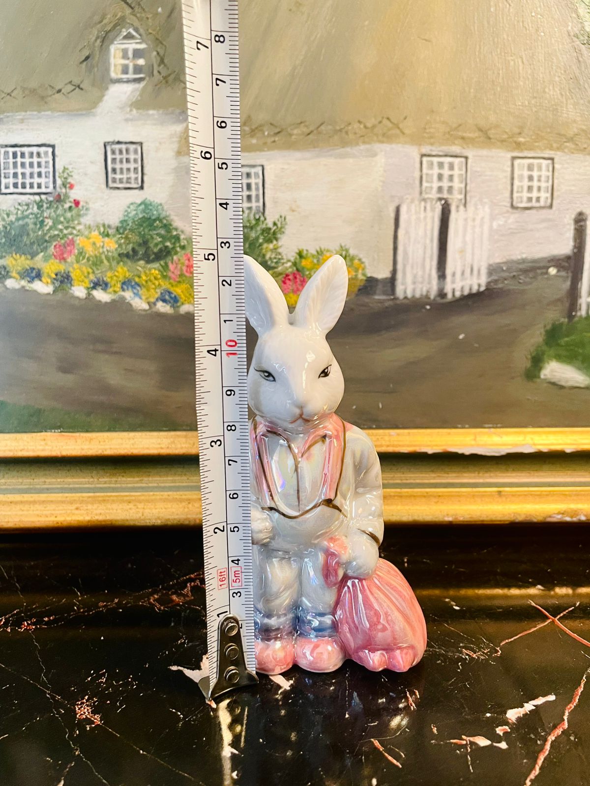 Vintage Michelangelo Bunny Figurine Collection – Ceramic Rabbit Ornaments (Set of Figurines)