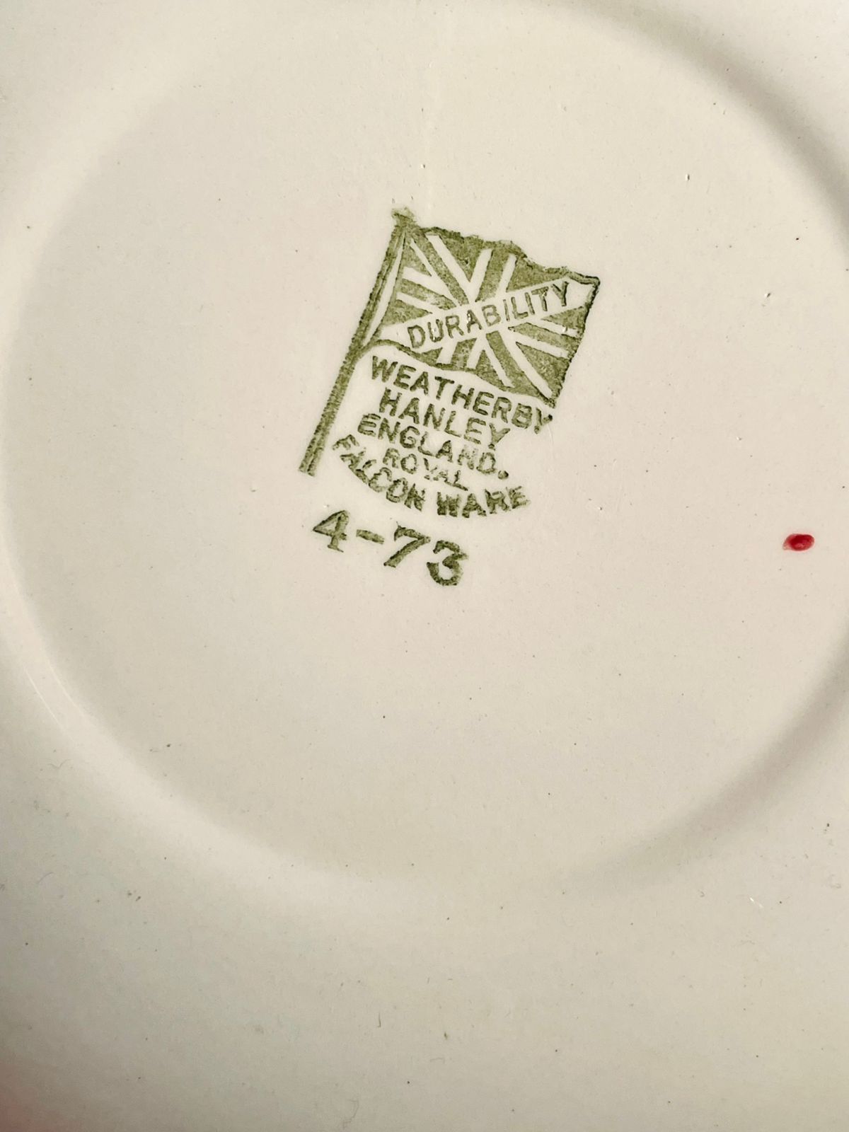 Weatherby Hanley England Royal Falcon Ware Collector Plate – Red & Gold with Game Birds (1973) (16 cm)