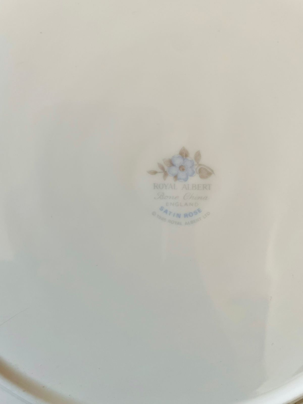 Royal Albert “Satin Rose” Fine Bone China Serving Plate – England